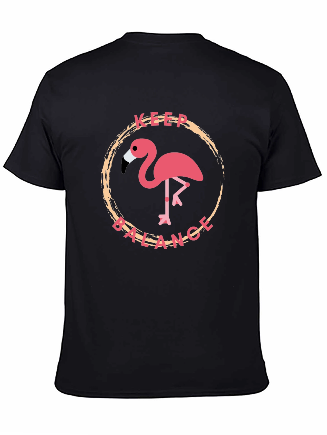 Keep Balance Flamingo Graphic T-Shirt