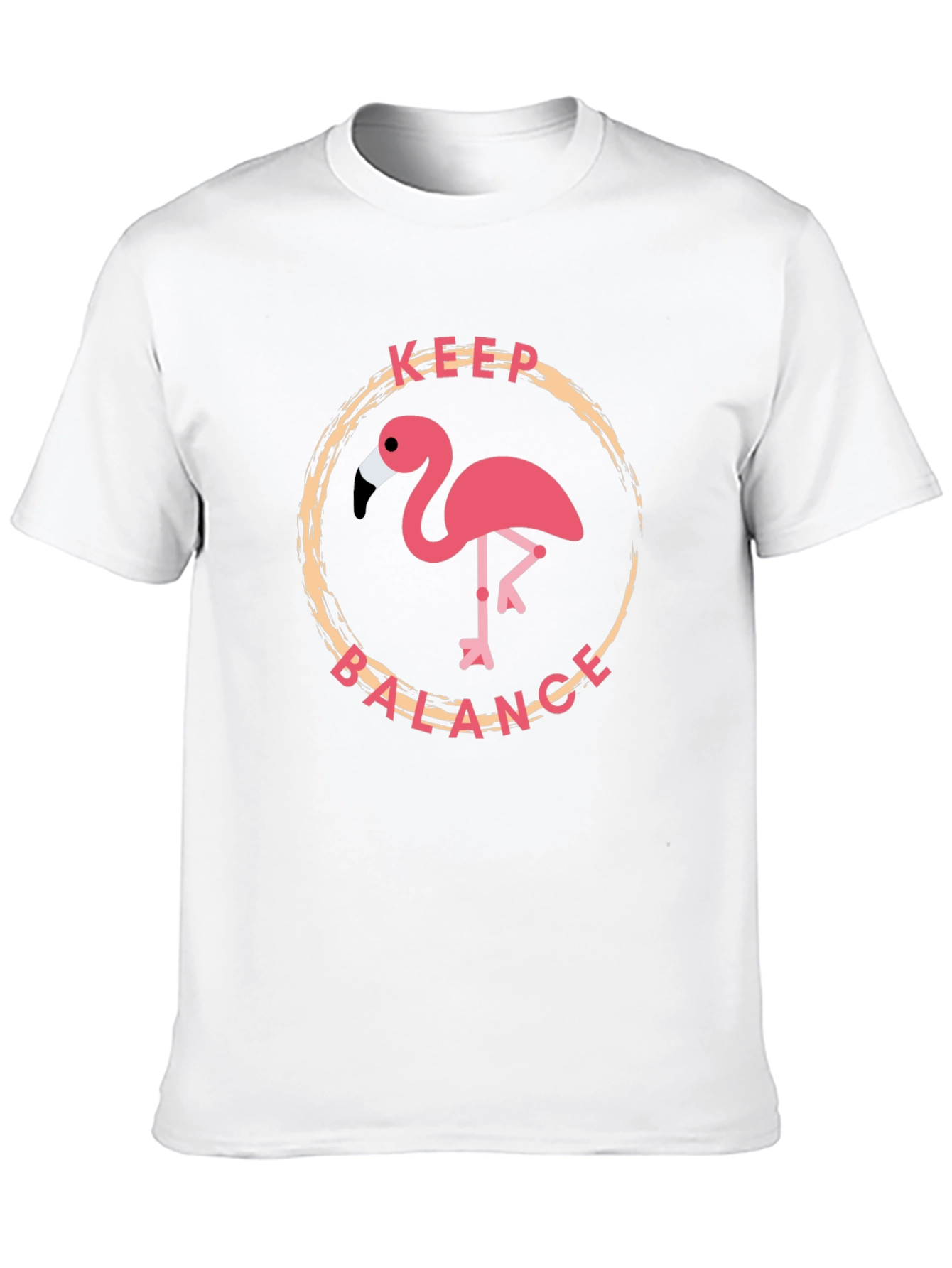 Keep Balance Flamingo Graphic T-Shirt