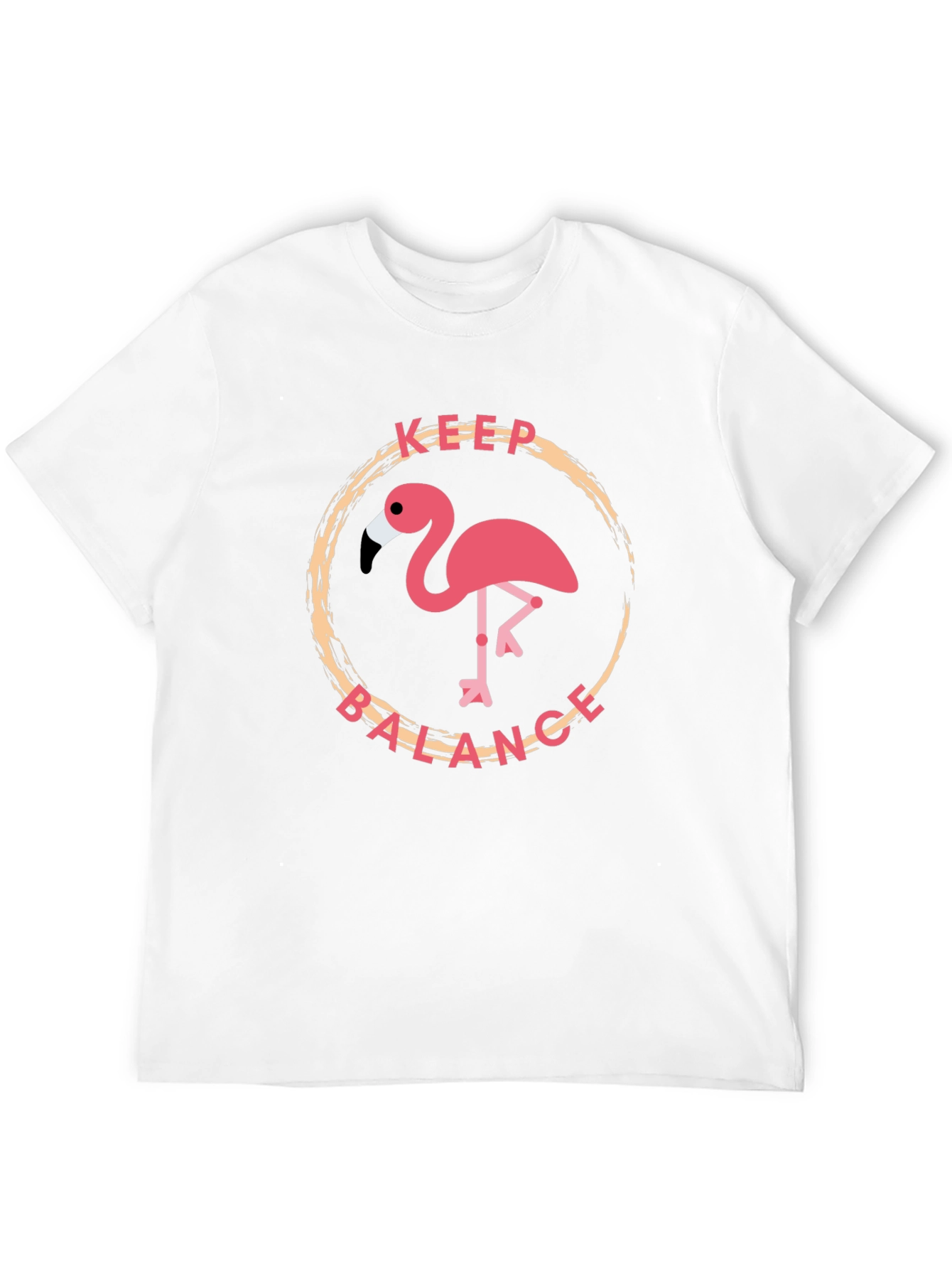 Keep Balance Flamingo Graphic T-Shirt