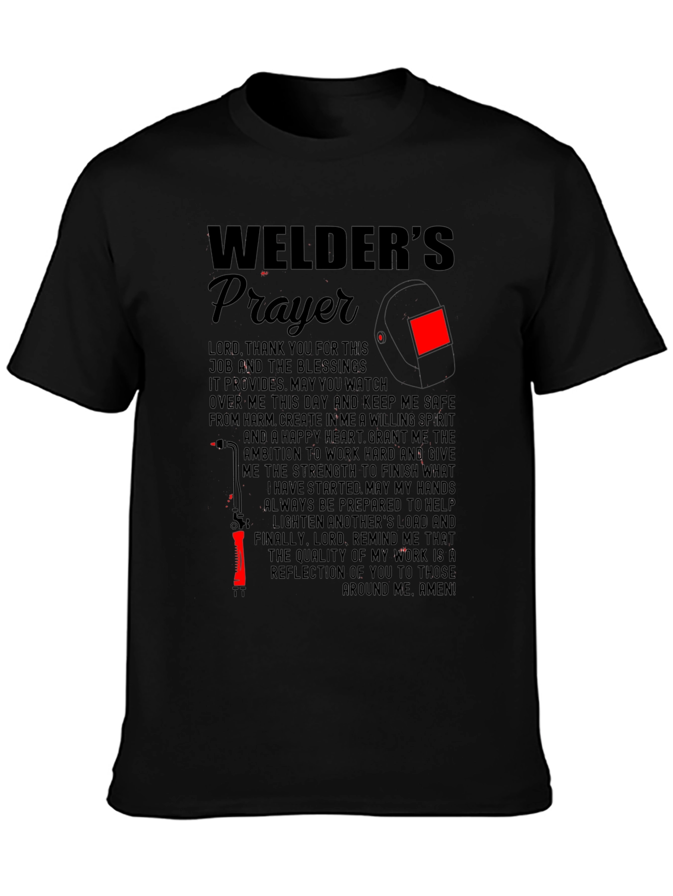 Welders Prayer Graphic T-Shirt
