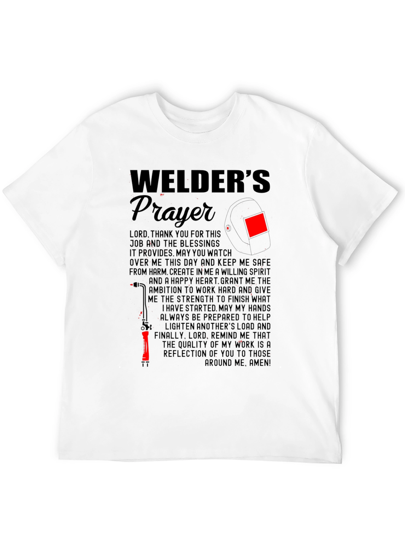 Welders Prayer Graphic T-Shirt