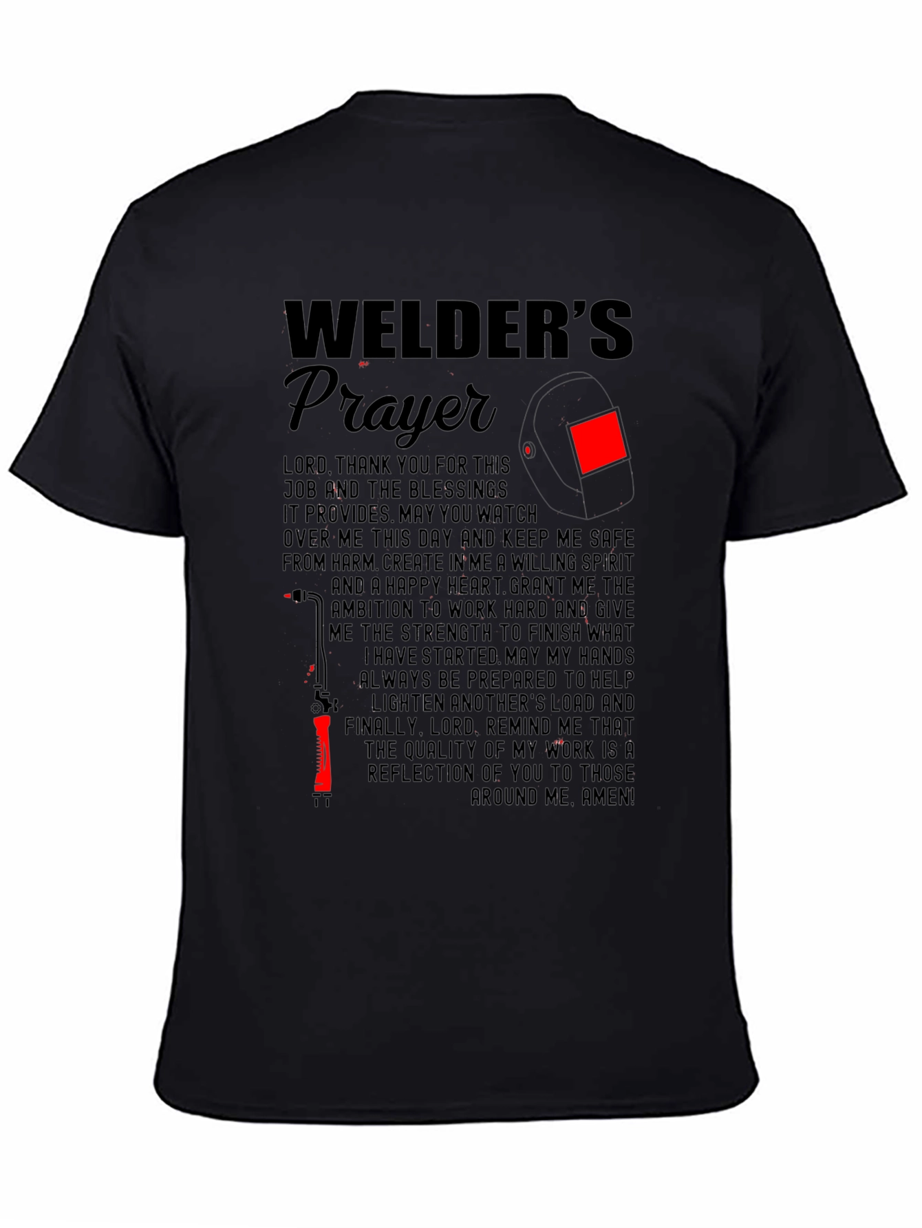Welders Prayer Graphic T-Shirt
