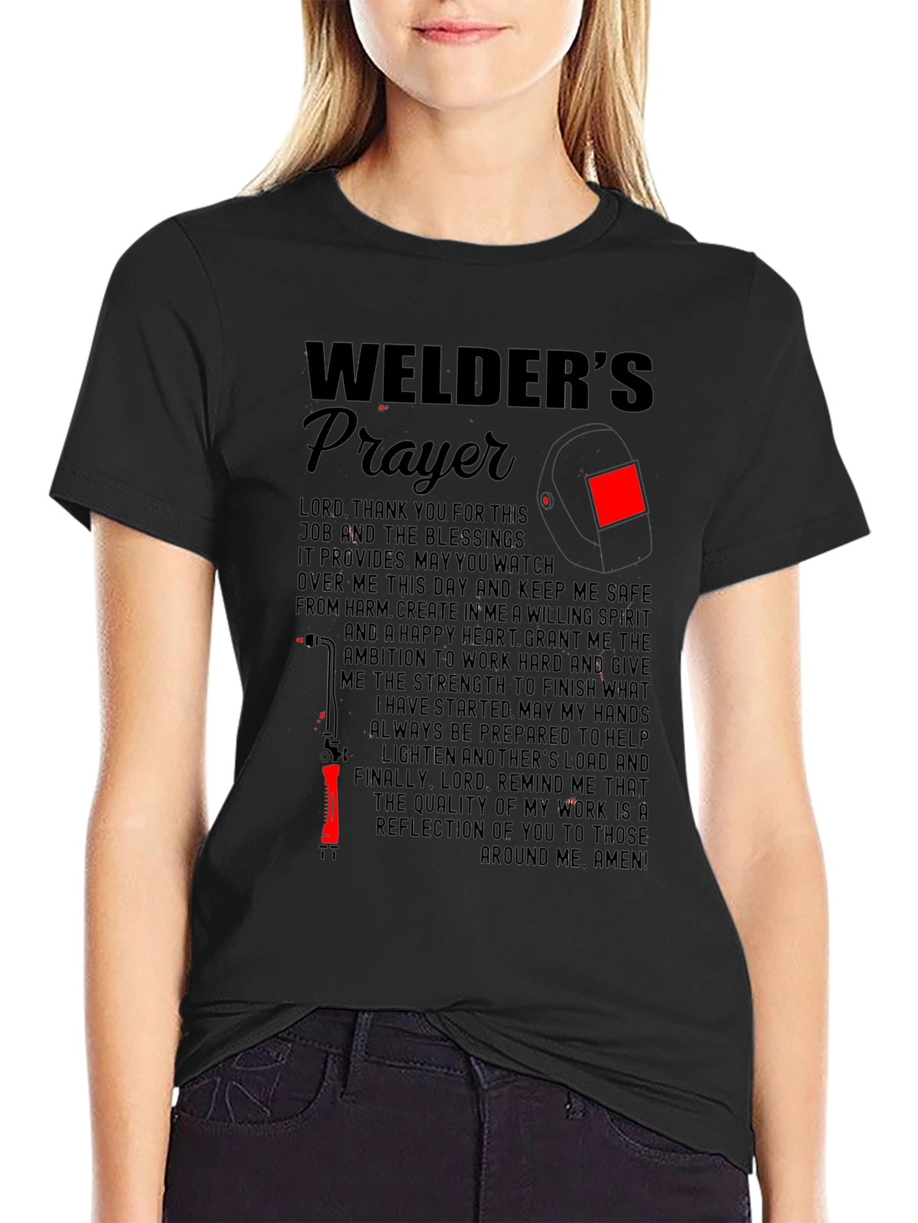 Welders Prayer Graphic T-Shirt