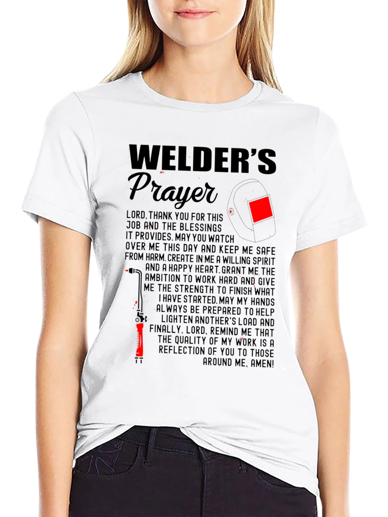 Welders Prayer Graphic T-Shirt