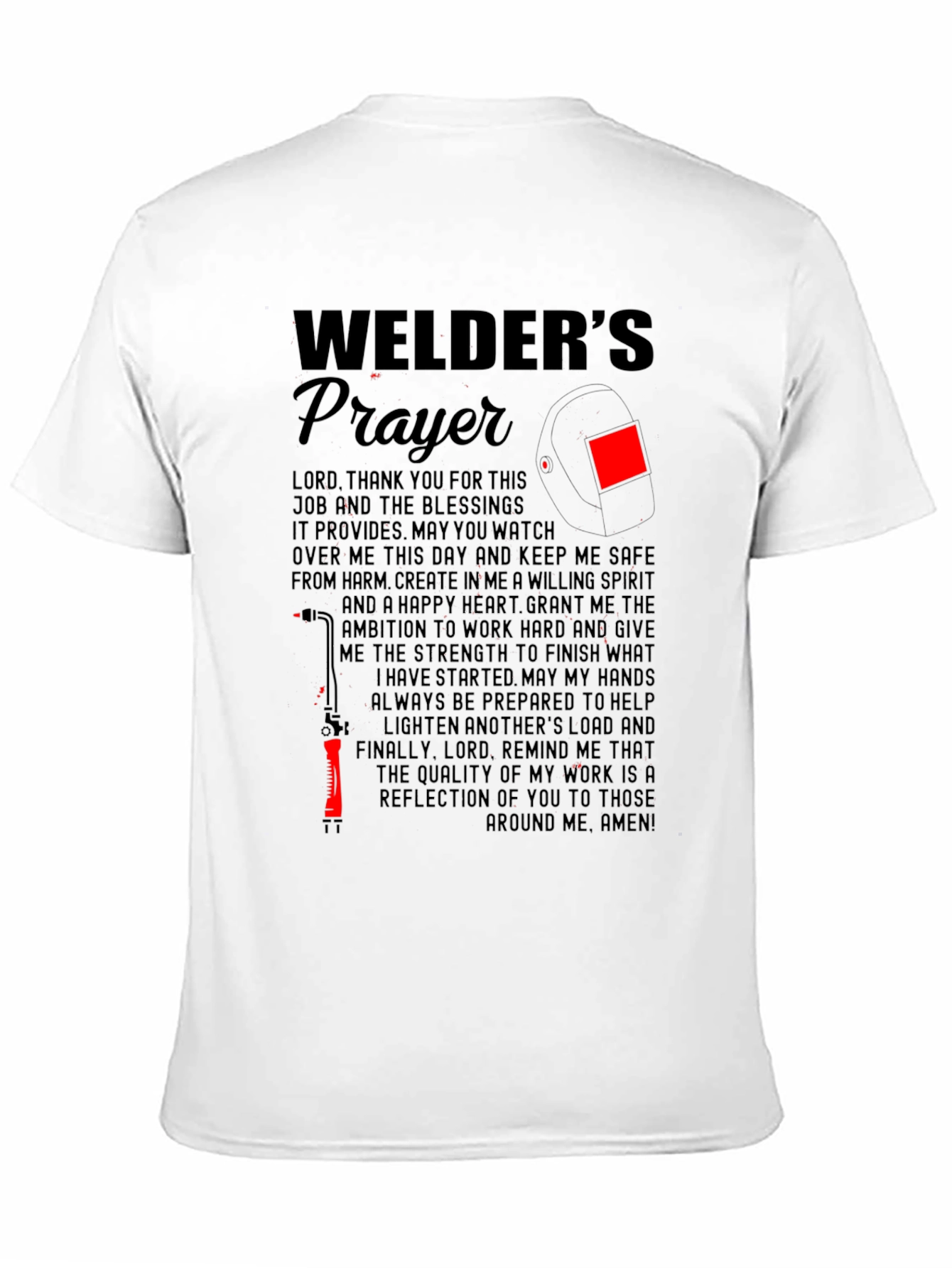 Welders Prayer Graphic T-Shirt