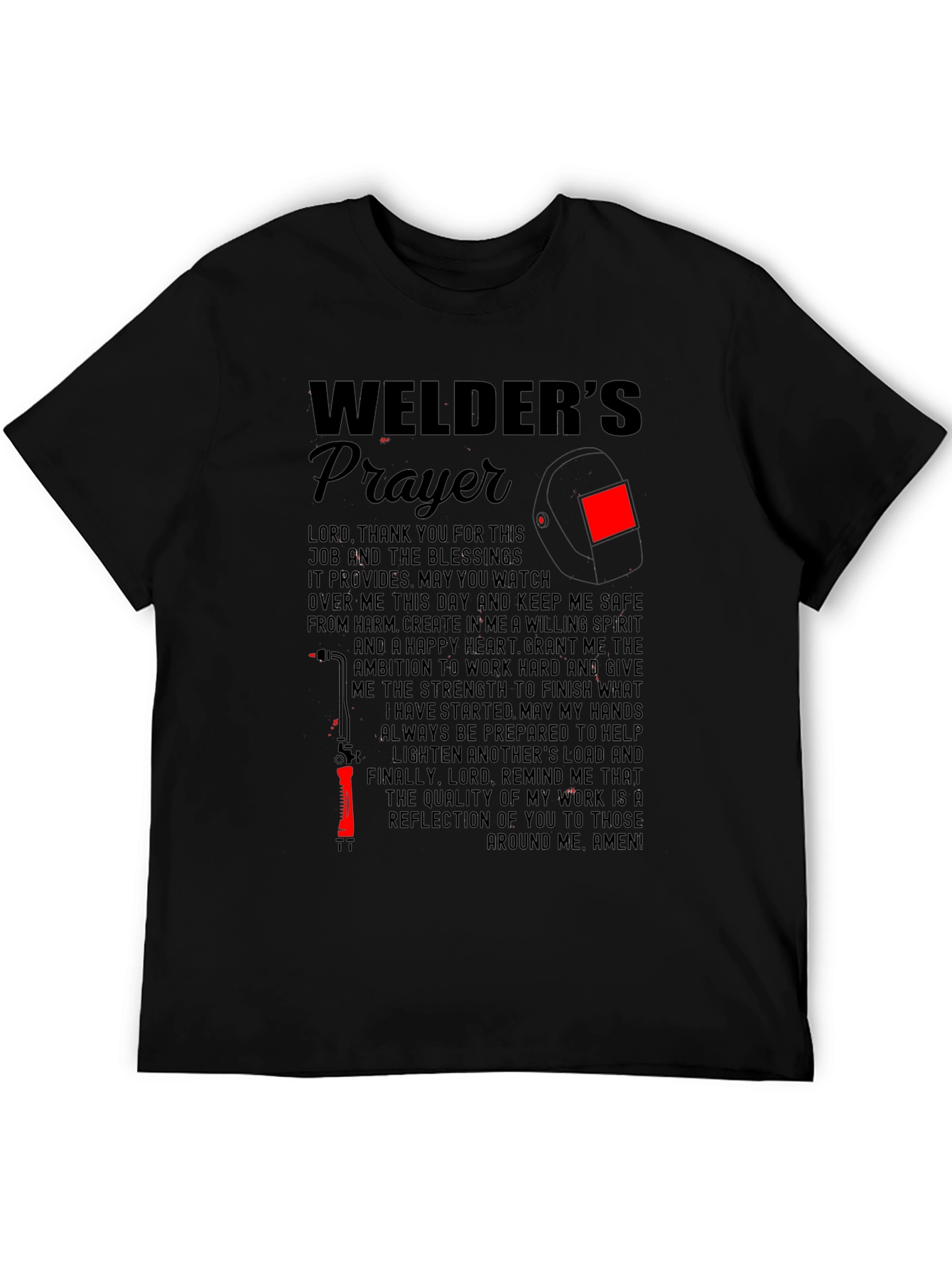 Welders Prayer Graphic T-Shirt