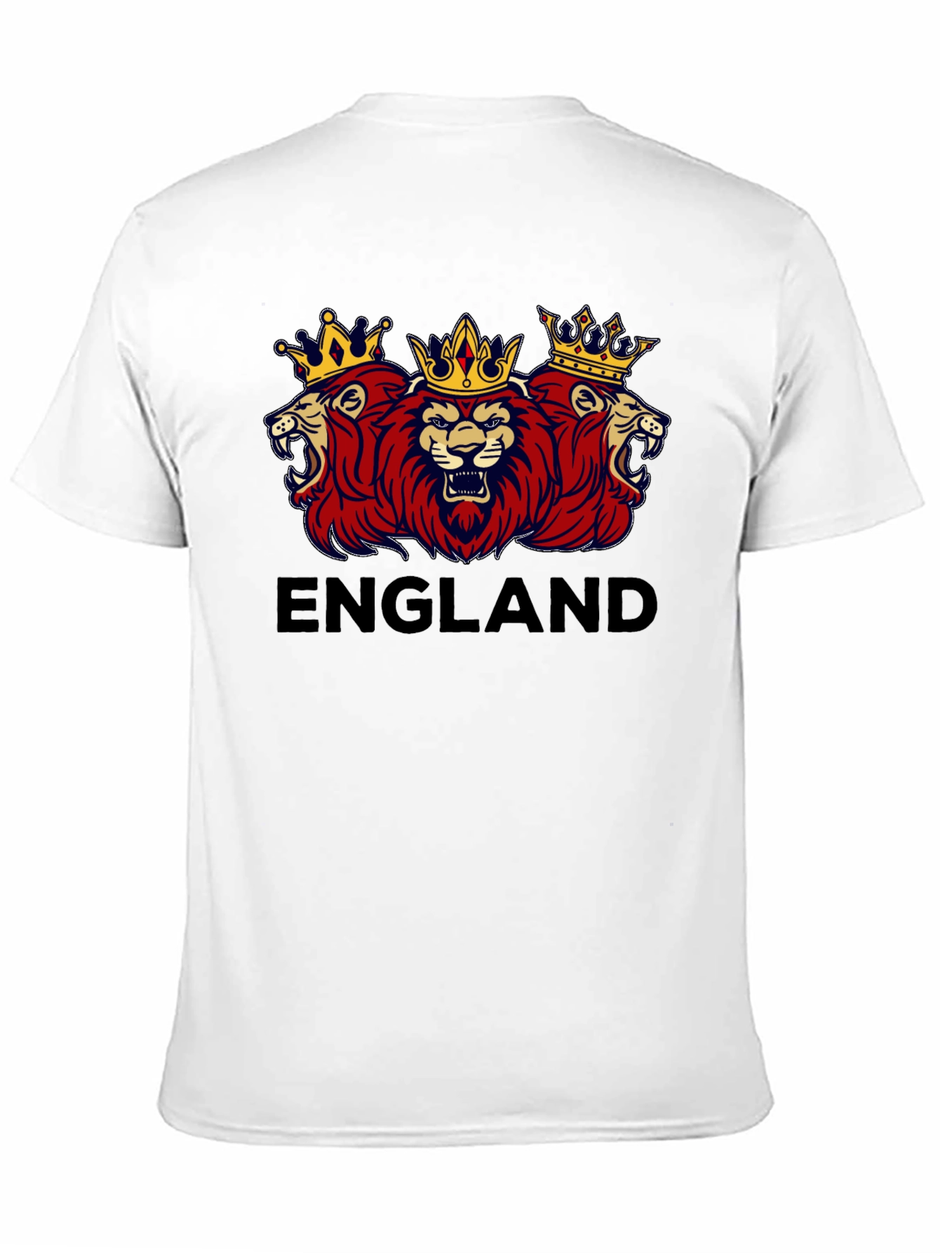 England Lions Crest Black T-Shirt