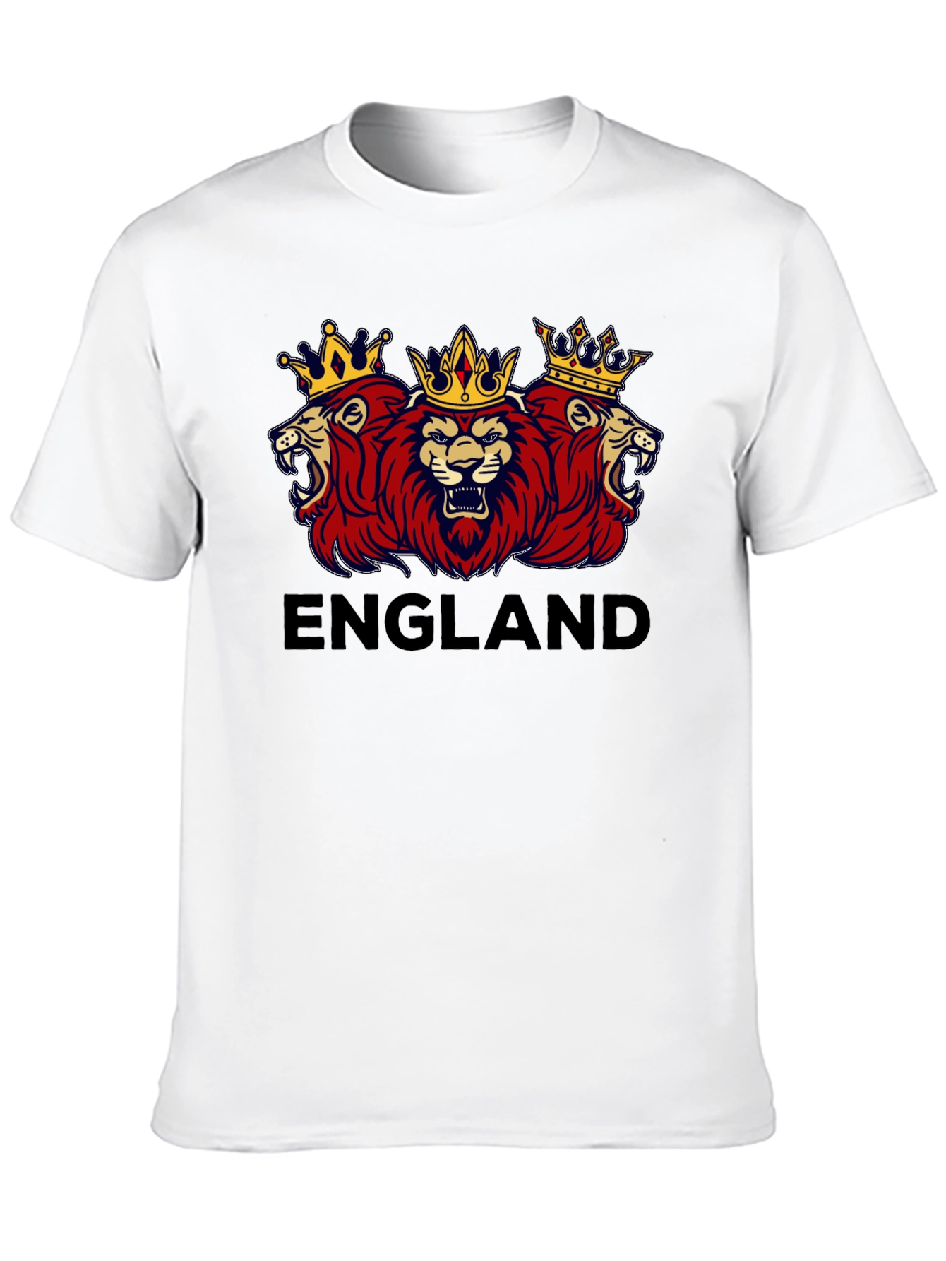 England Lions Crest Black T-Shirt