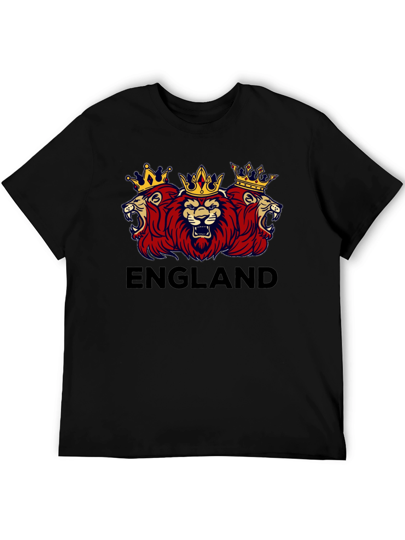 England Lions Crest Black T-Shirt