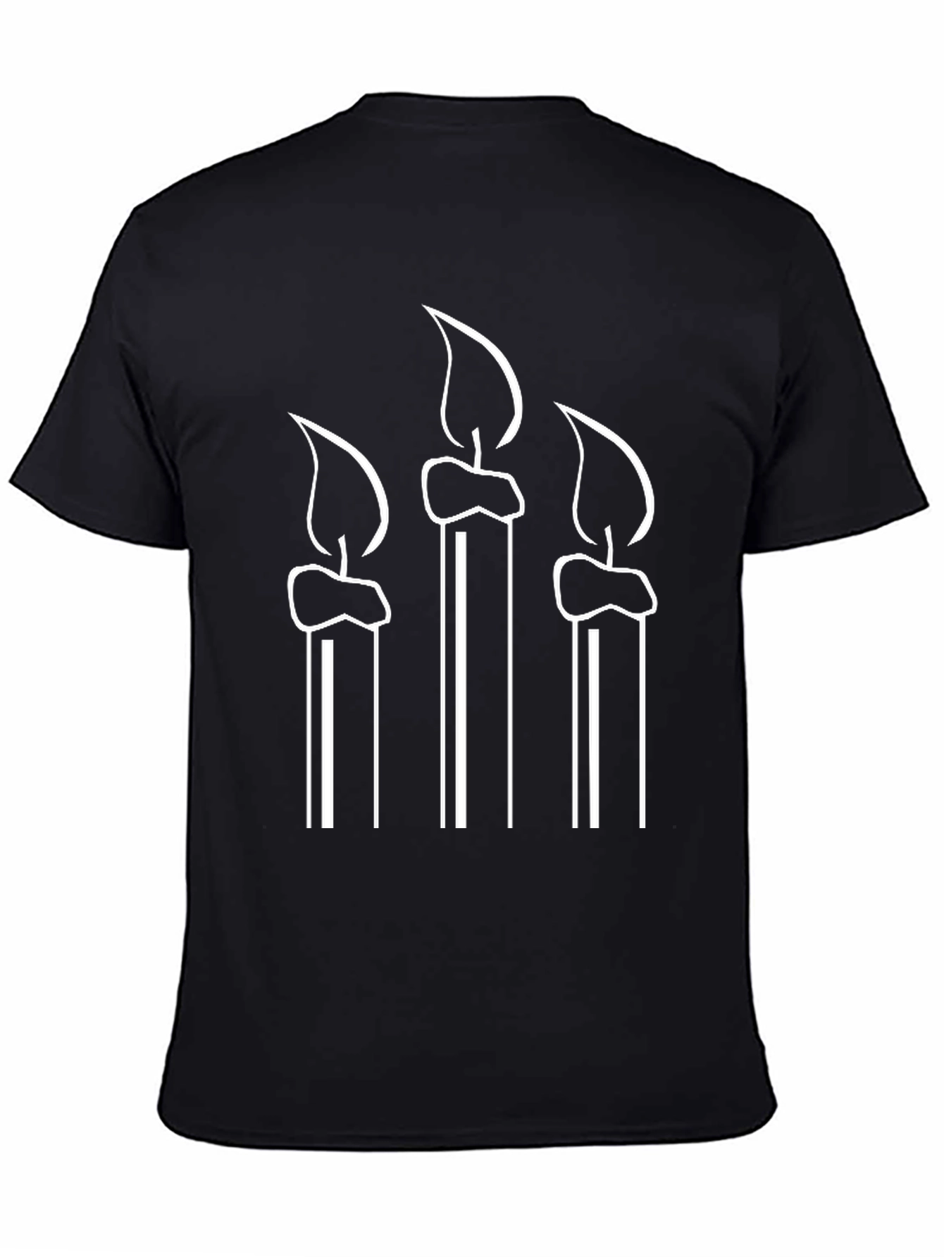 Candle Graphic Tee - Black