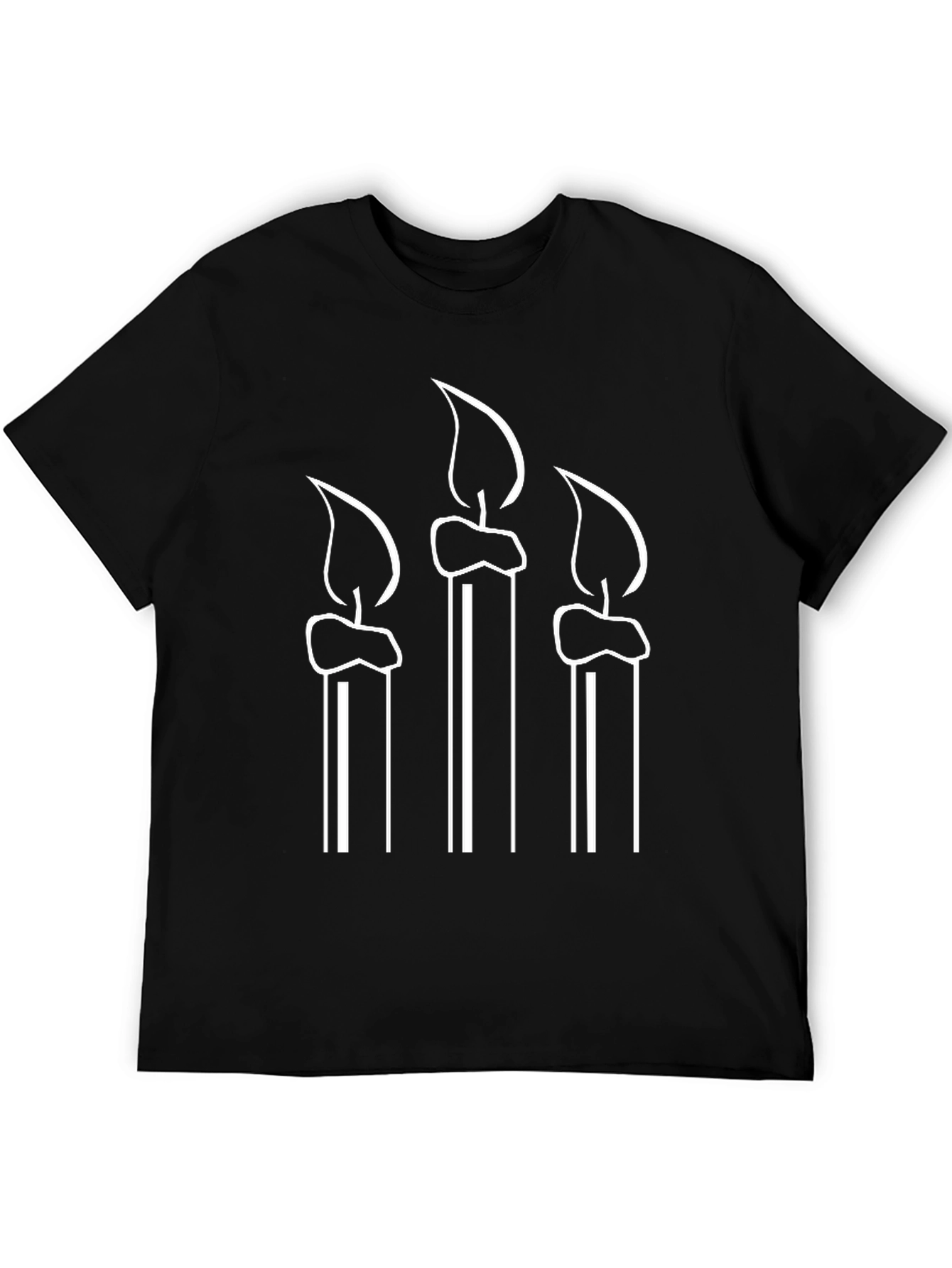 Candle Graphic Tee - Black