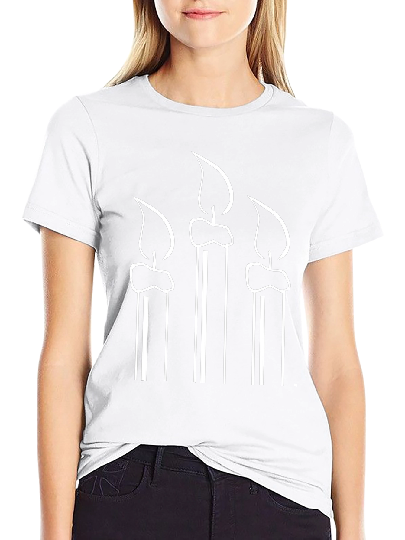 Candle Graphic Tee - Black
