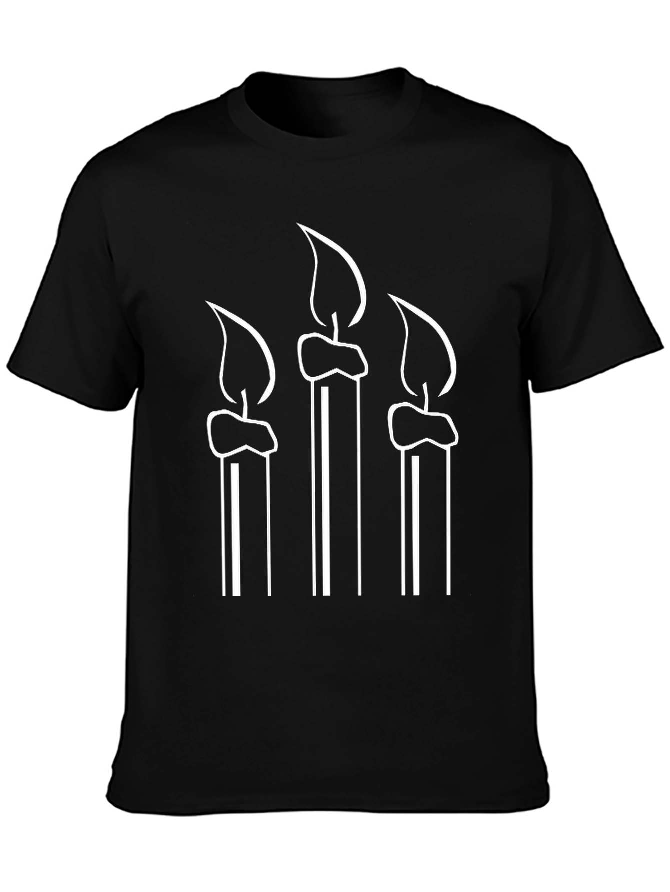 Candle Graphic Tee - Black