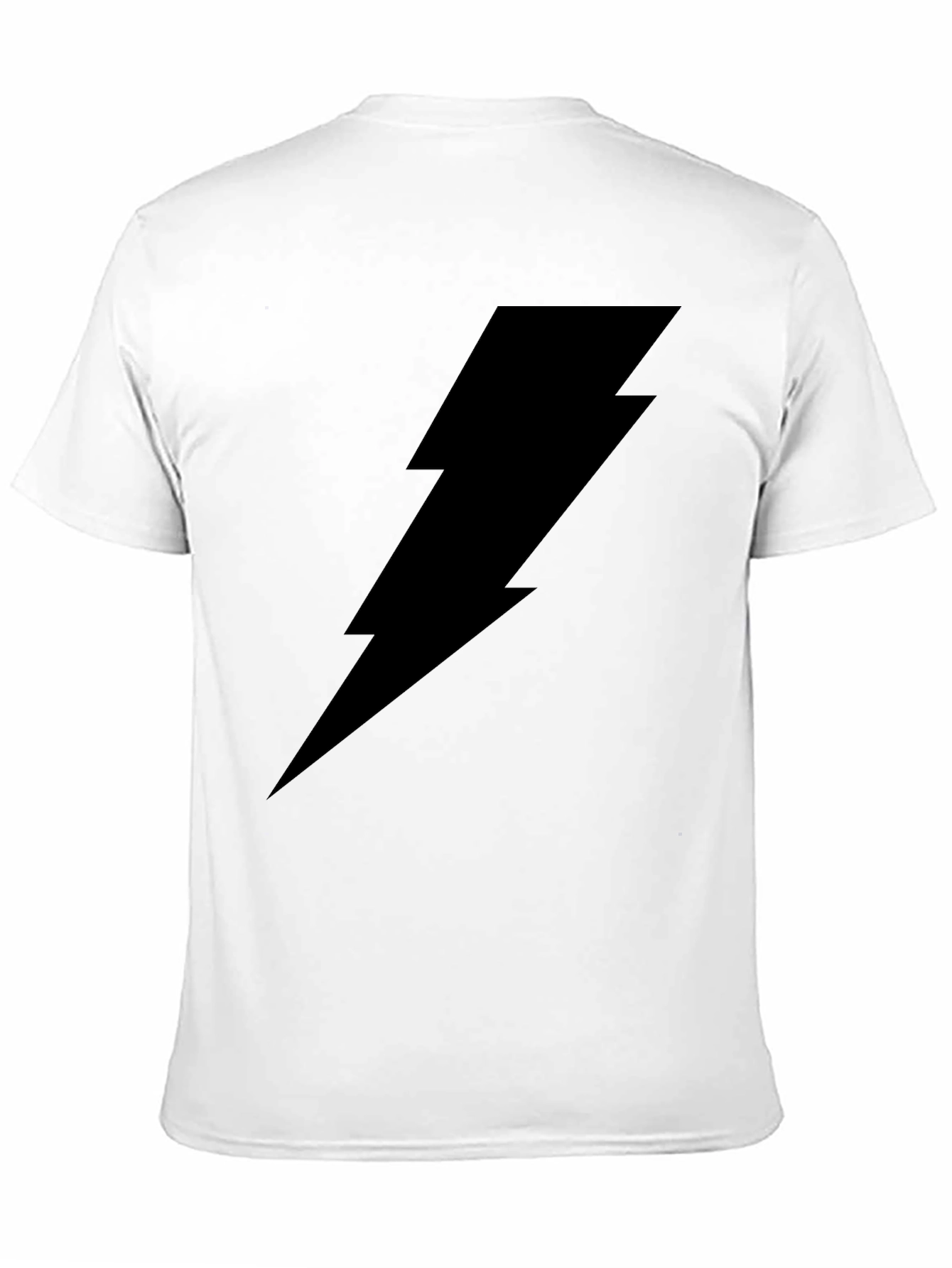 Black Lightning Bolt Graphic T-Shirt