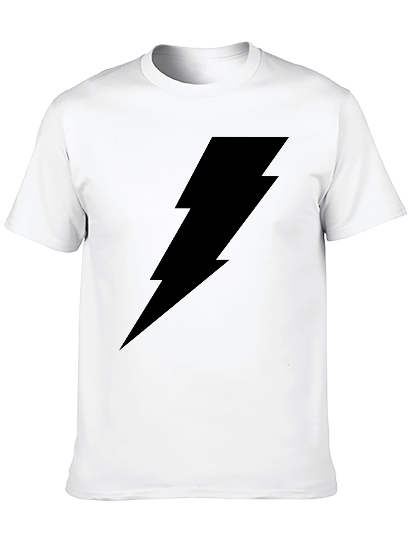 Black Lightning Bolt Graphic T-Shirt