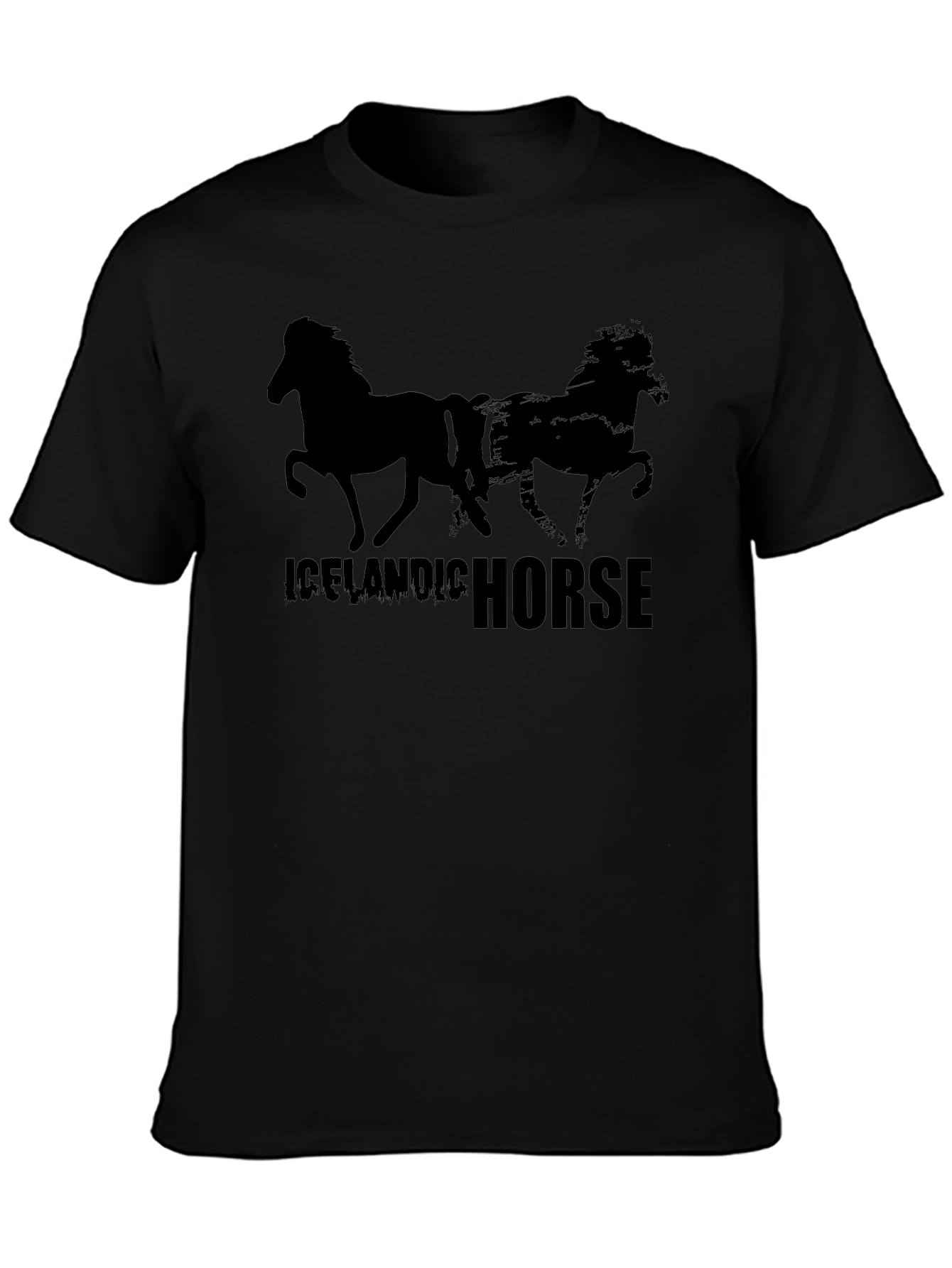 Icelandic Horse Black T-Shirt
