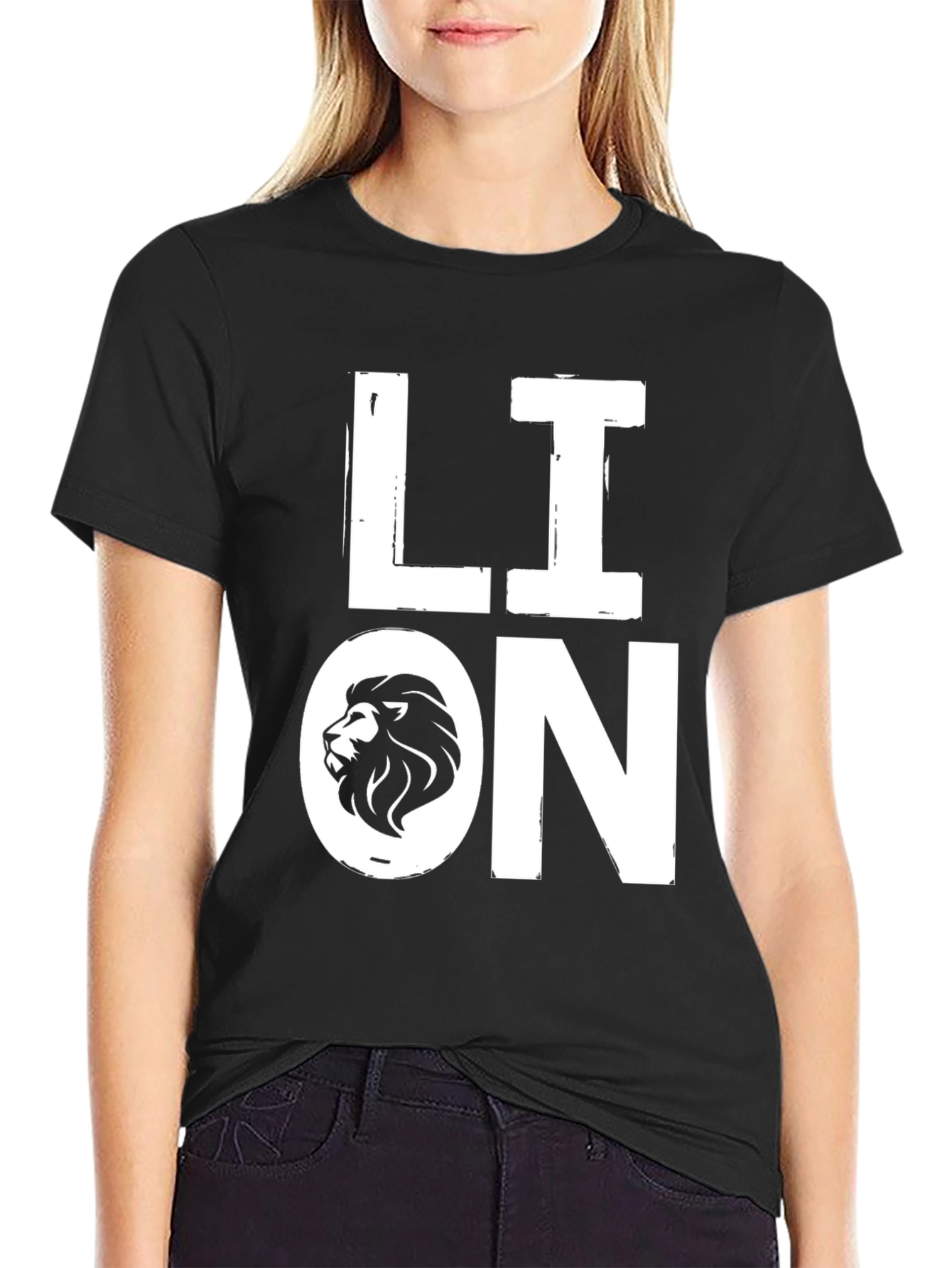 Lion Graphic Tee - Cool Animal Print T-Shirt