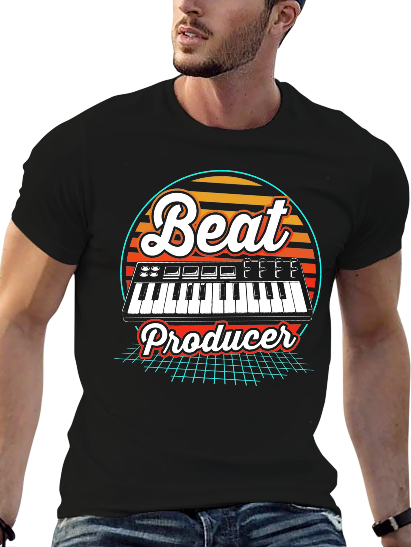 Retro Beat Producer T-Shirt - Music Lover Tee