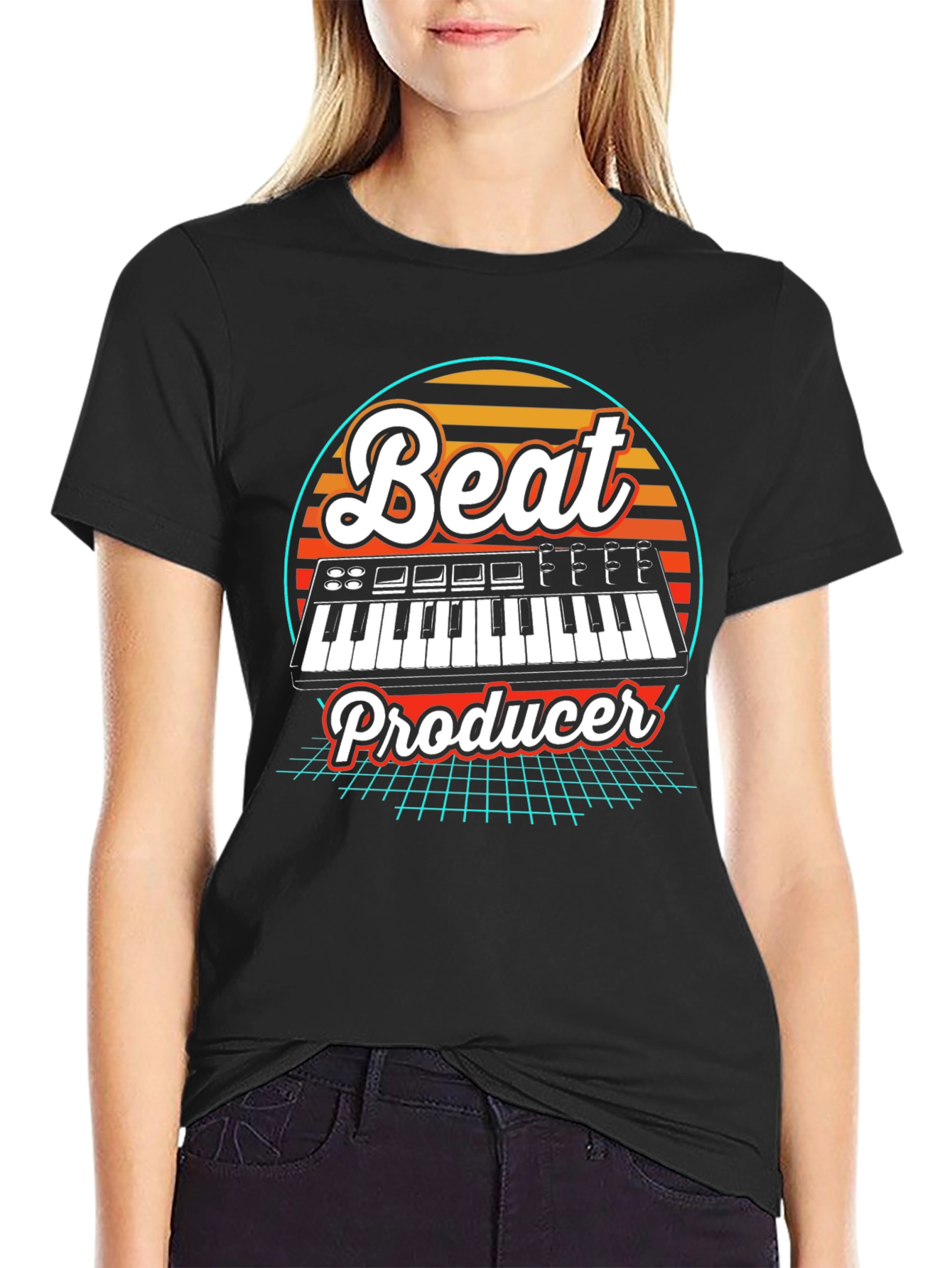 Retro Beat Producer T-Shirt - Music Lover Tee