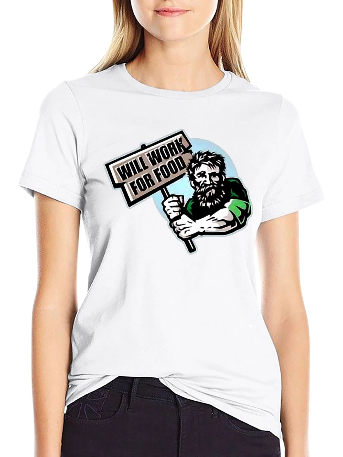 Will Work For Food Graphic T-Shirt