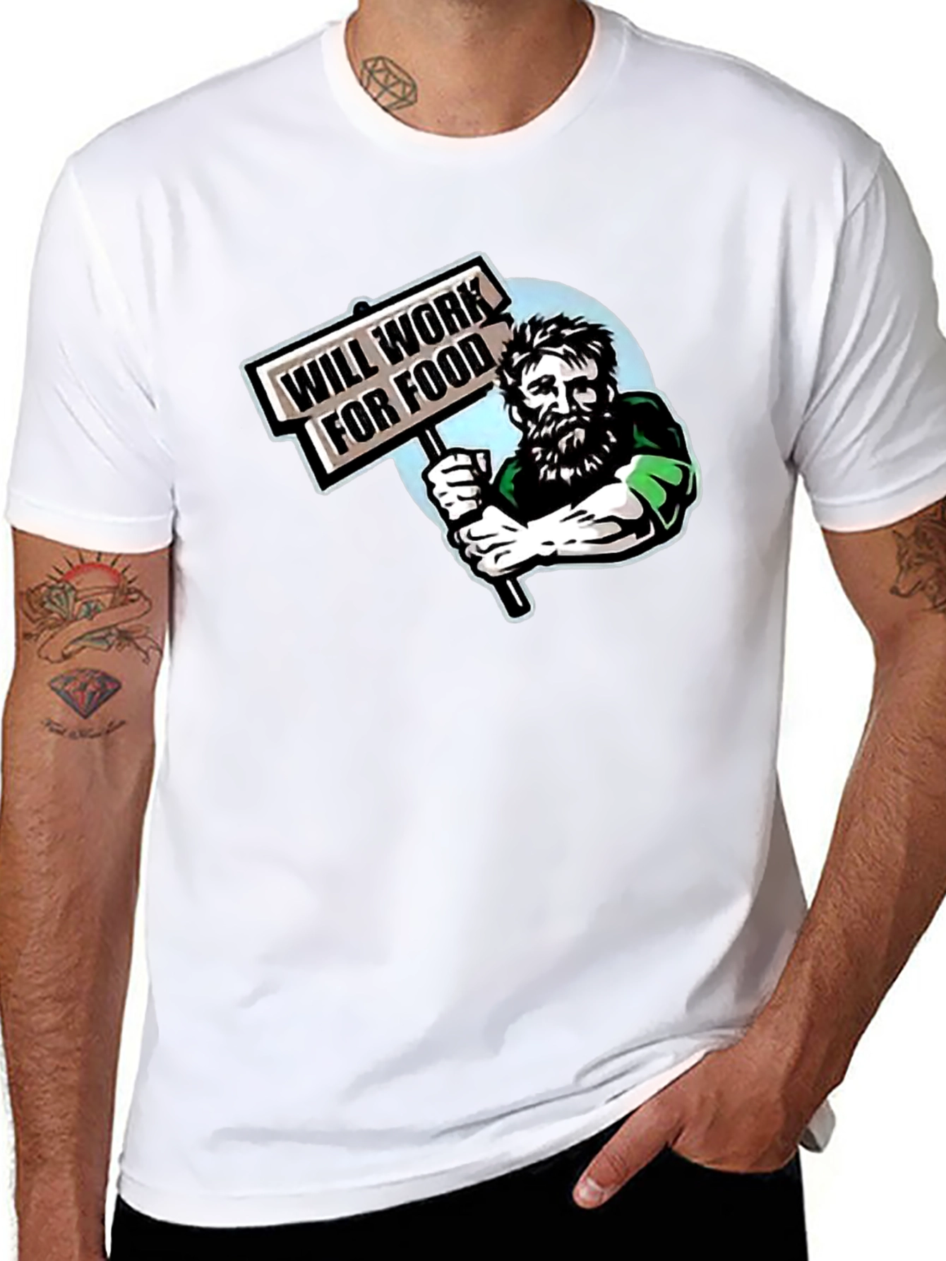 Will Work For Food Graphic T-Shirt