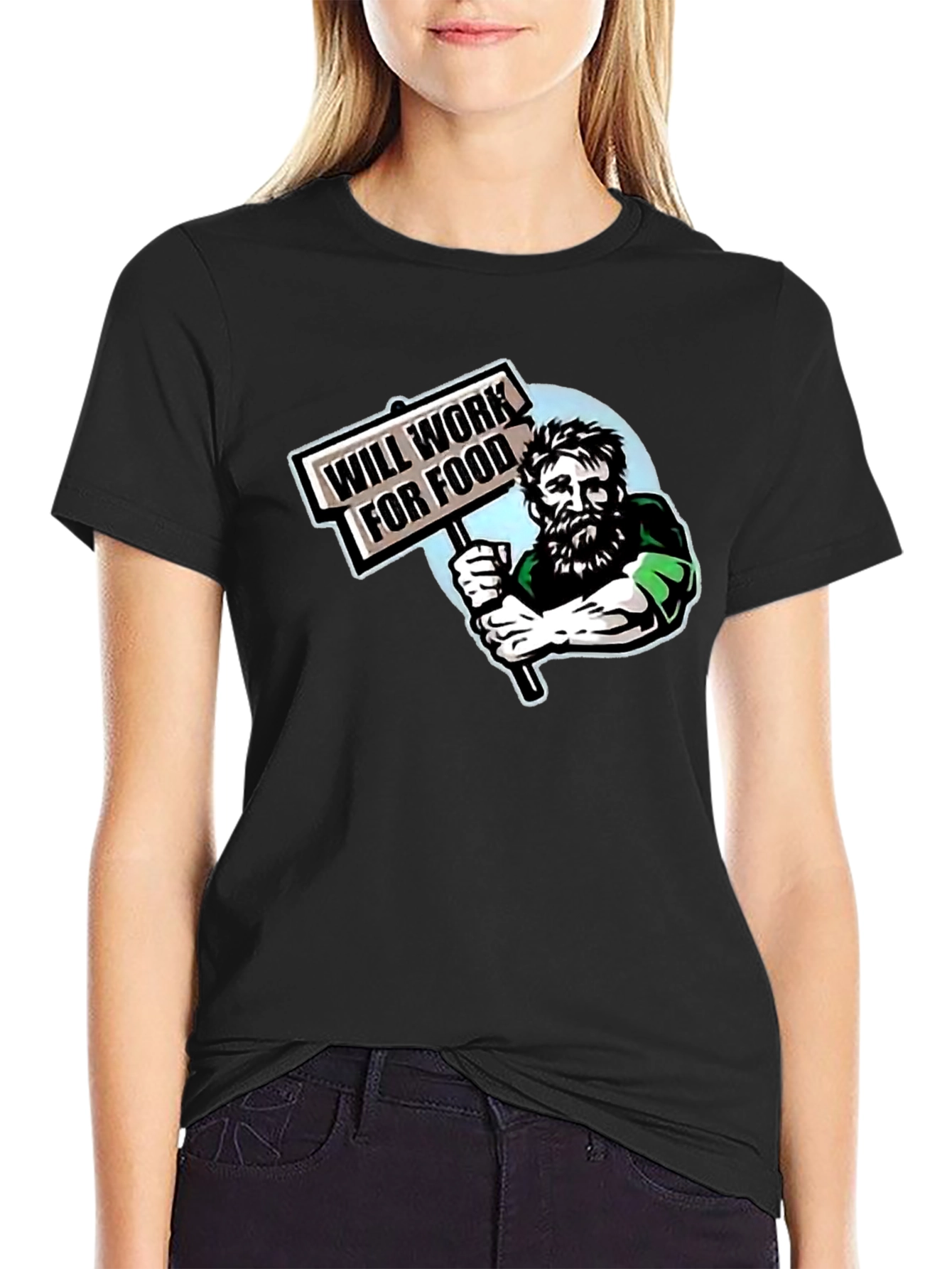 Will Work For Food Graphic T-Shirt