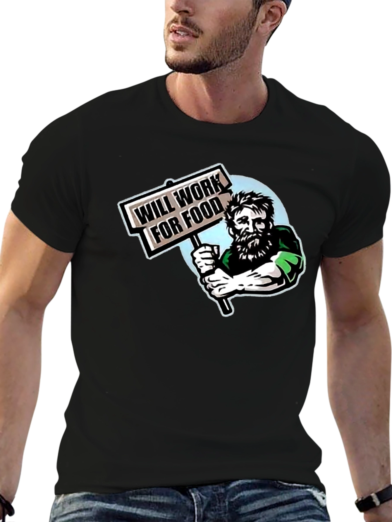 Will Work For Food Graphic T-Shirt