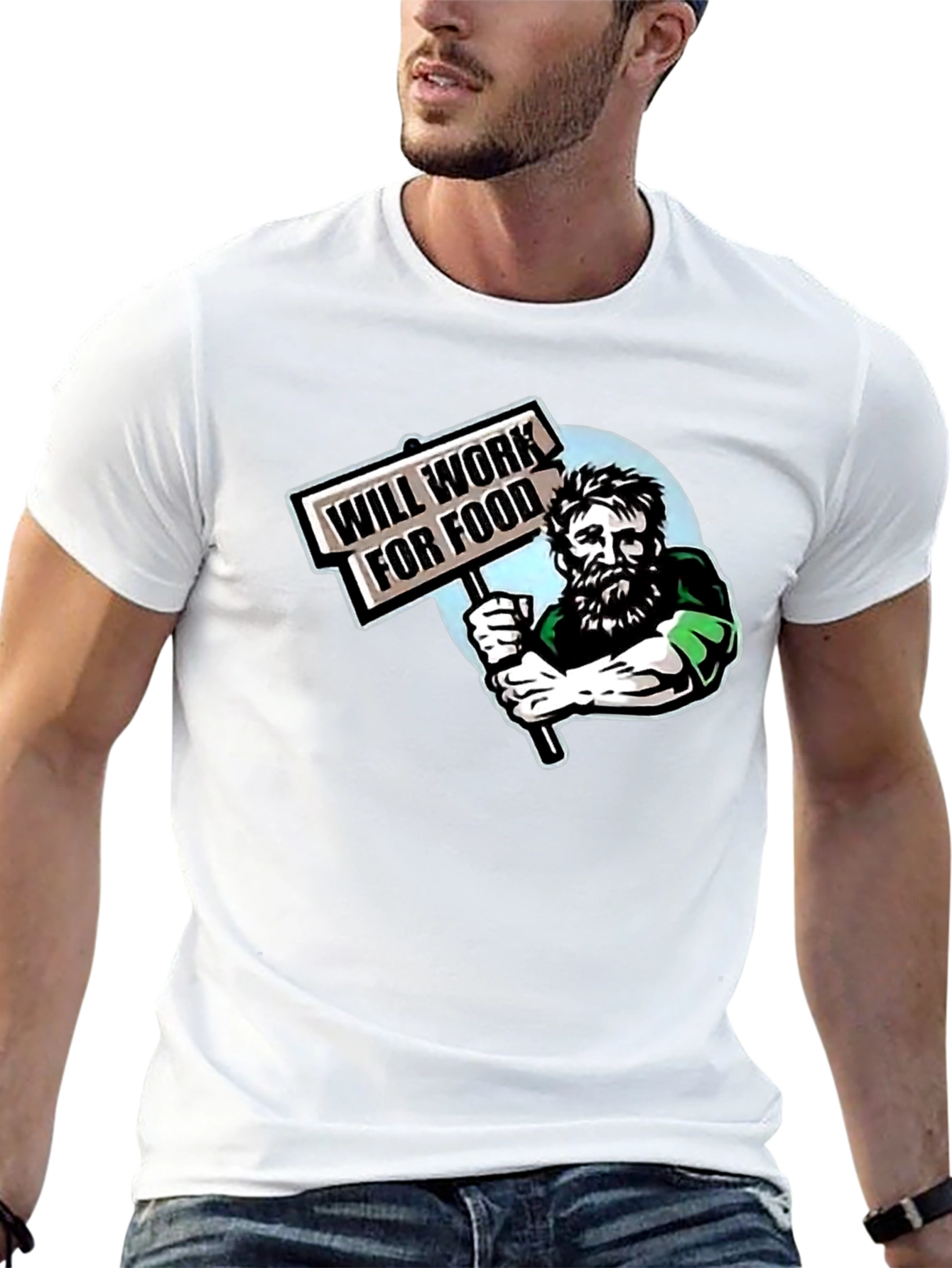 Will Work For Food Graphic T-Shirt