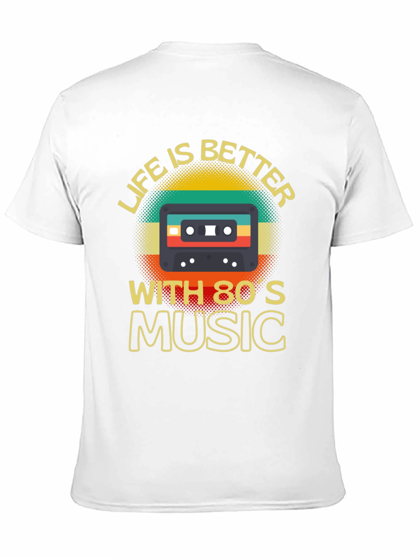 80s Music T-Shirt Retro Cassette Graphic Tee