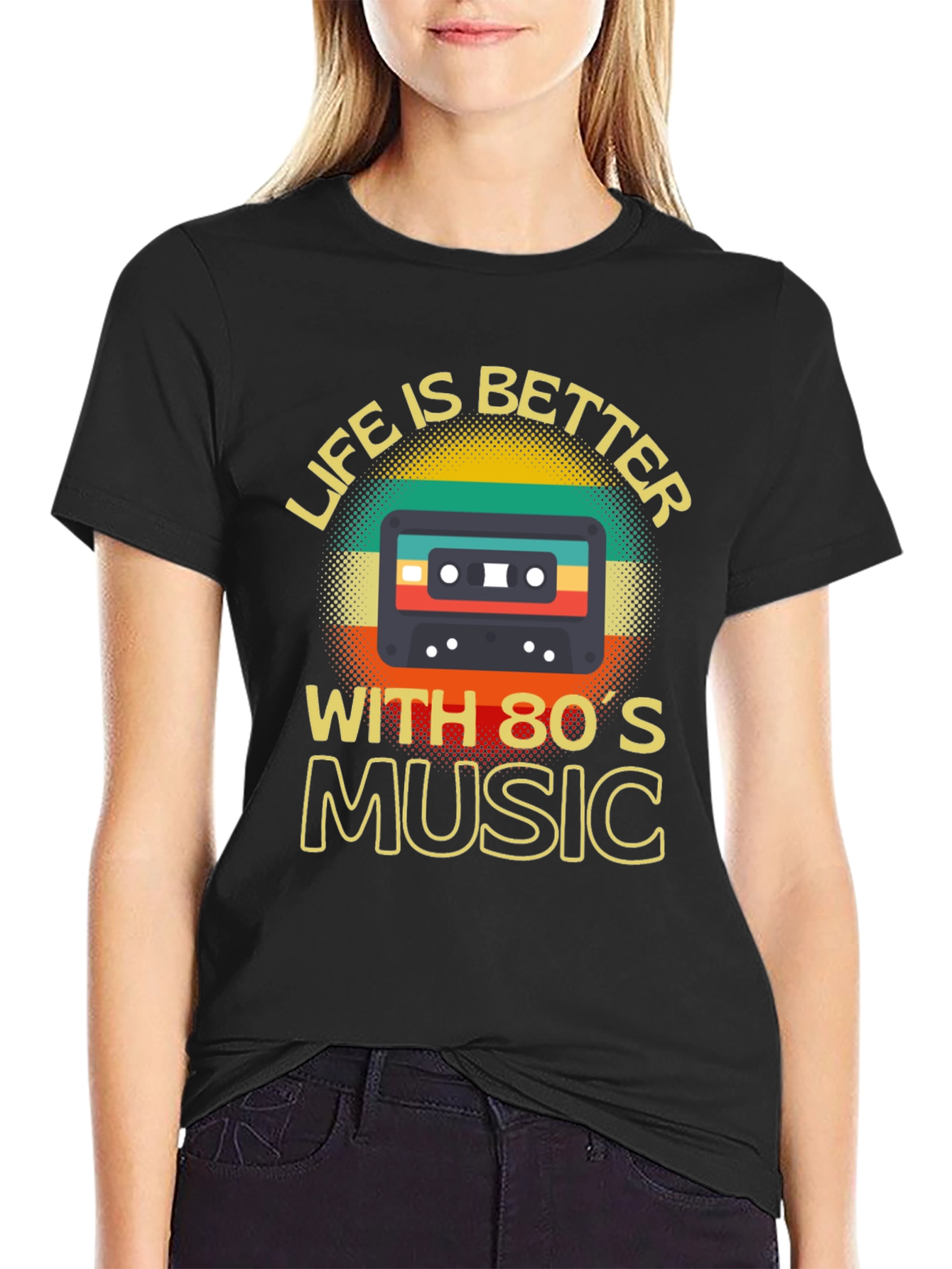 80s Music T-Shirt Retro Cassette Graphic Tee