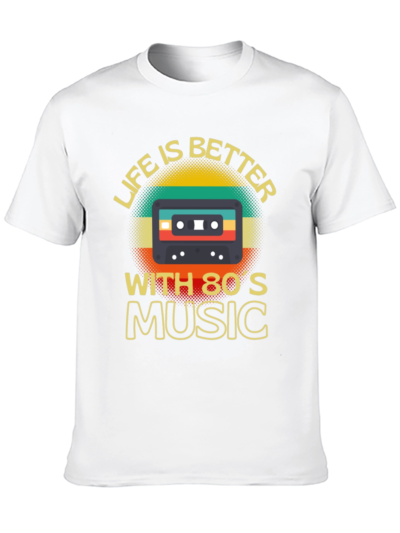 80s Music T-Shirt Retro Cassette Graphic Tee
