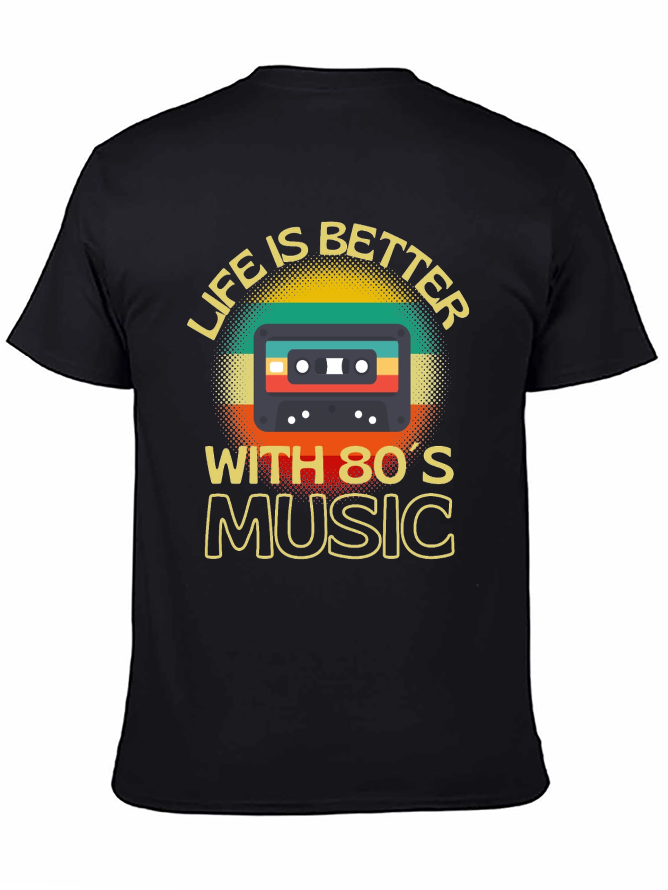 80s Music T-Shirt Retro Cassette Graphic Tee