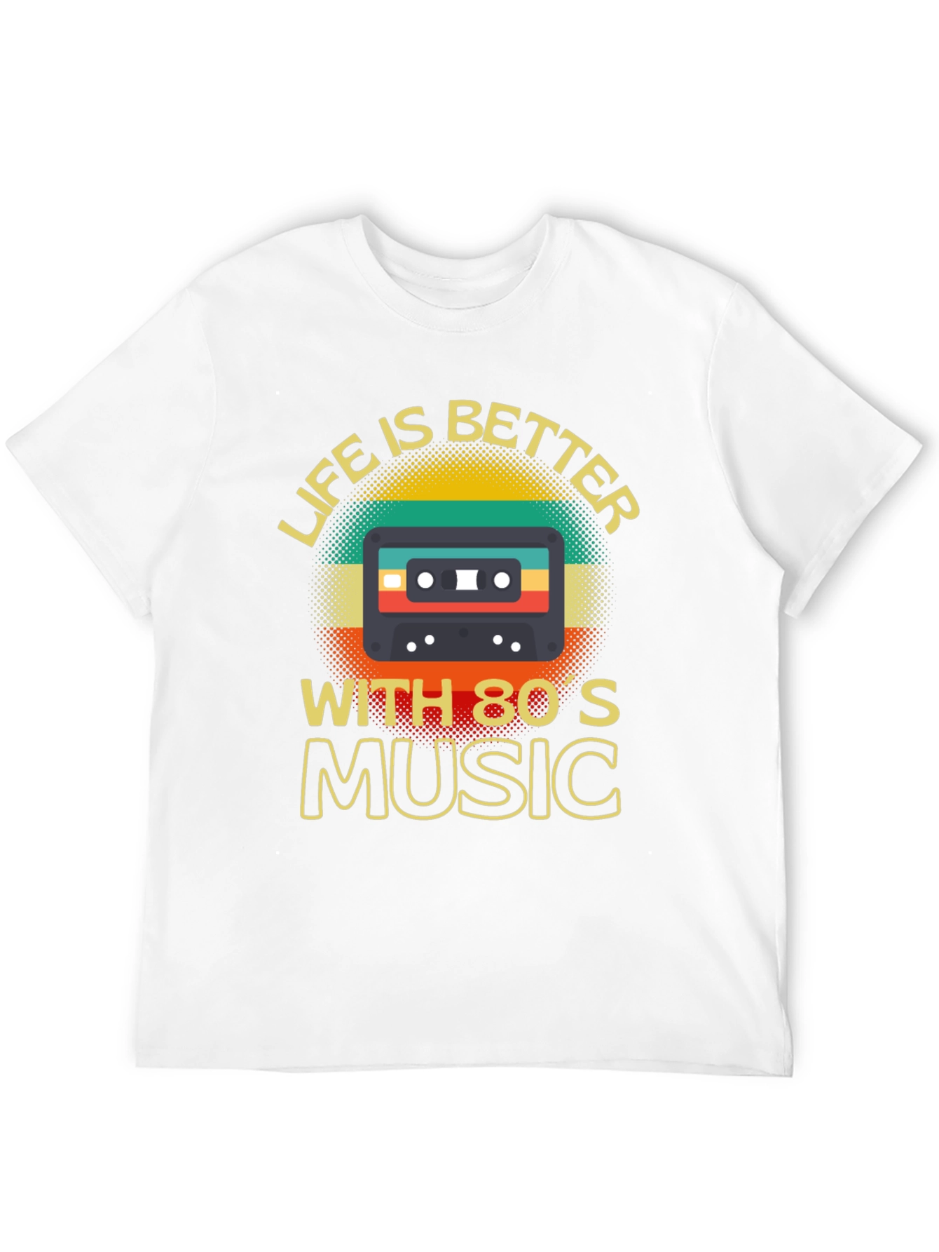 80s Music T-Shirt Retro Cassette Graphic Tee