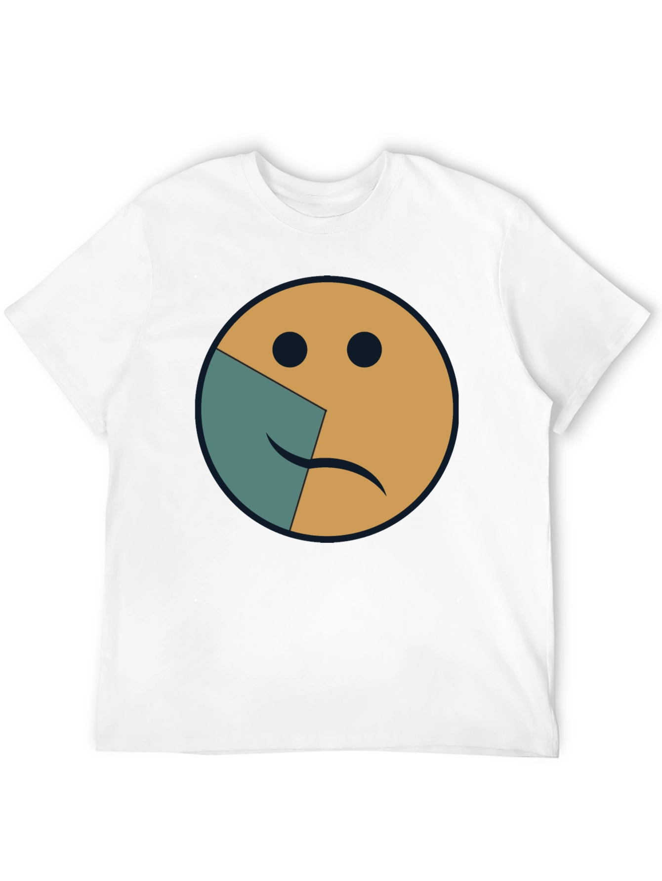 Two-Faced Emoji Graphic Tee - Express Yourself!