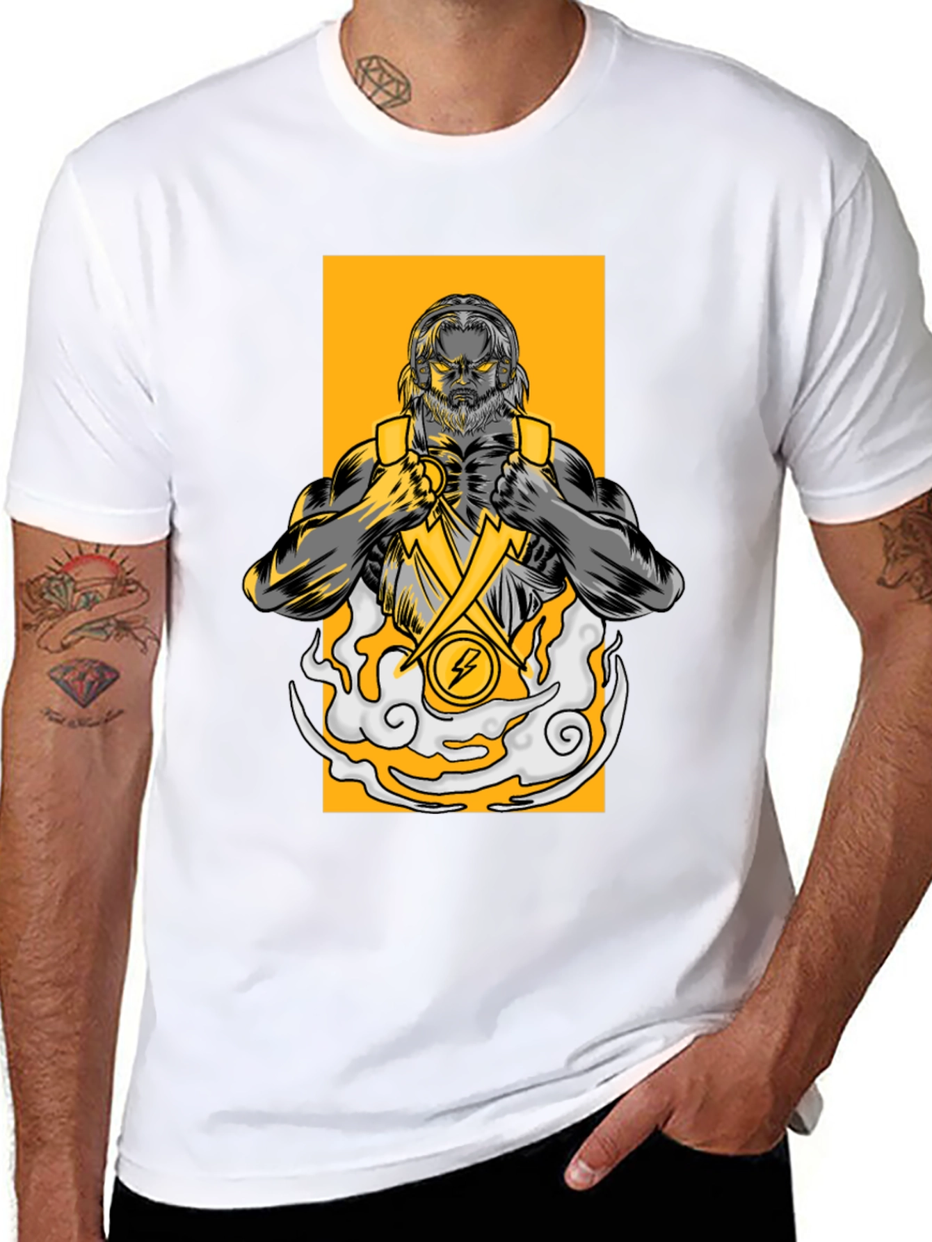 Zeus Graphic T-Shirt - Lightning Bolt Design