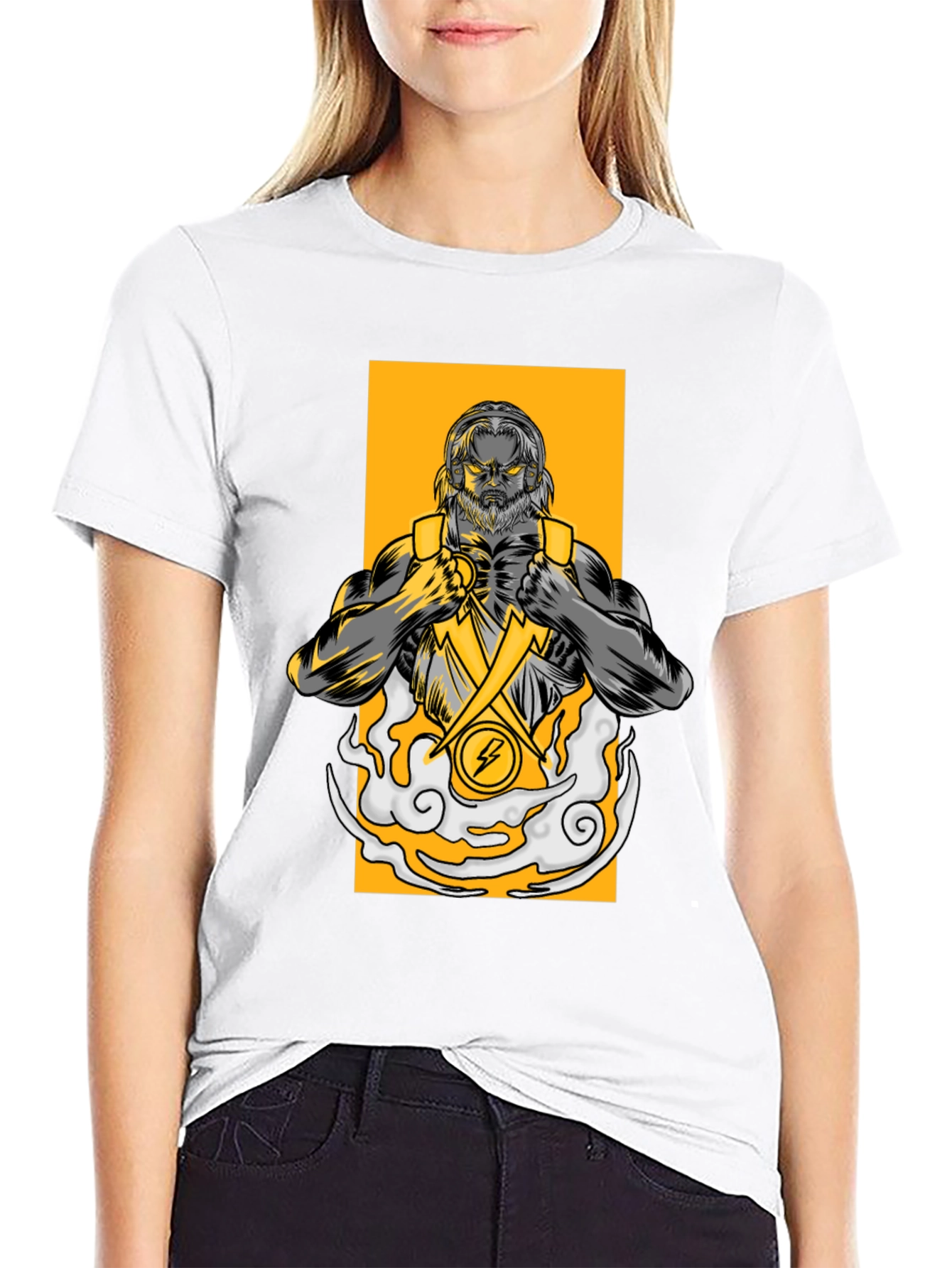 Zeus Graphic T-Shirt - Lightning Bolt Design