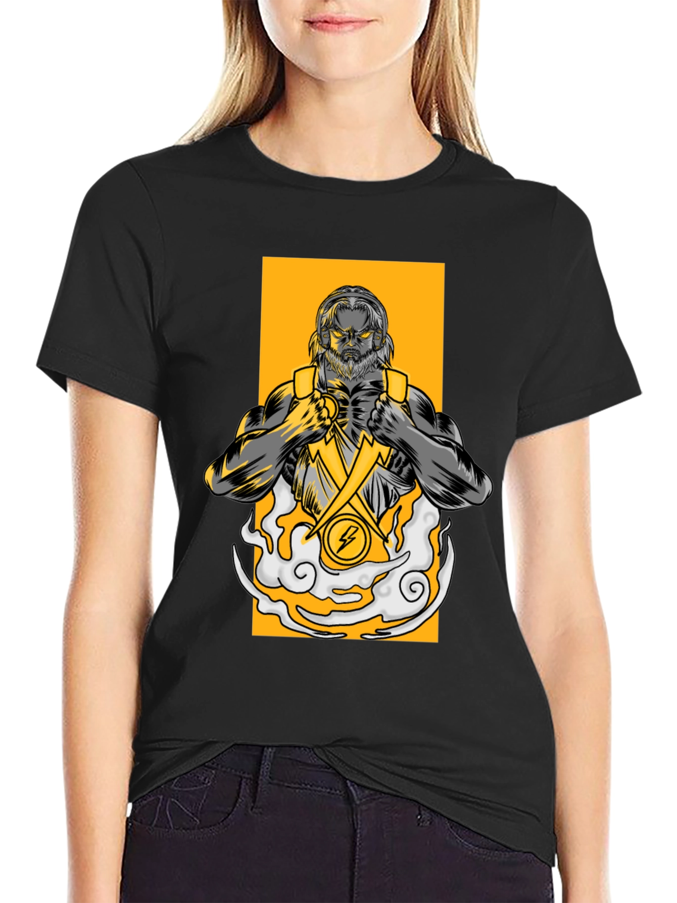 Zeus Graphic T-Shirt - Lightning Bolt Design