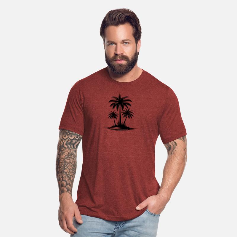 Tropical Island Palm Trees And Beach