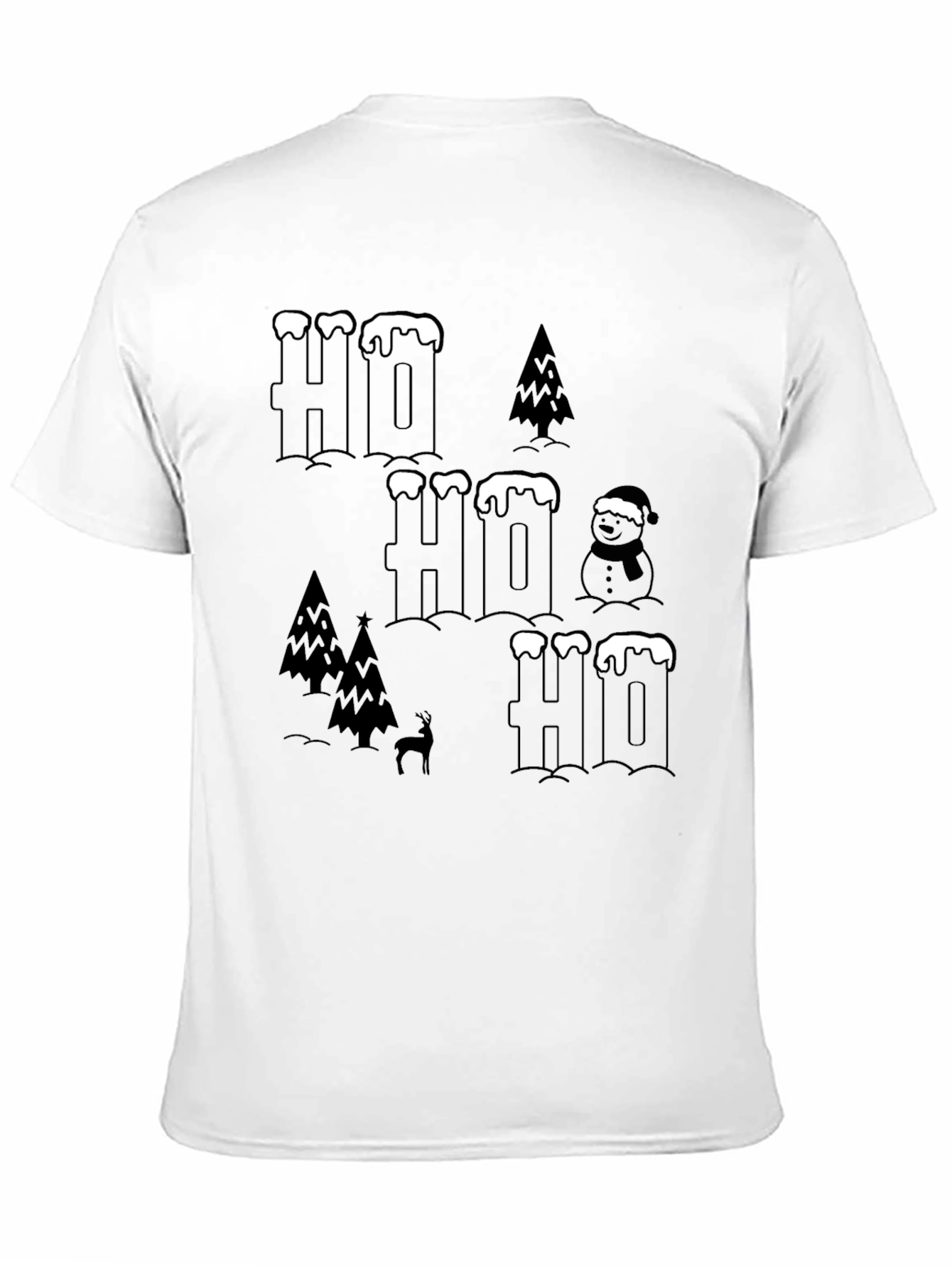 Festive Ho Ho Ho Christmas Graphic Tee