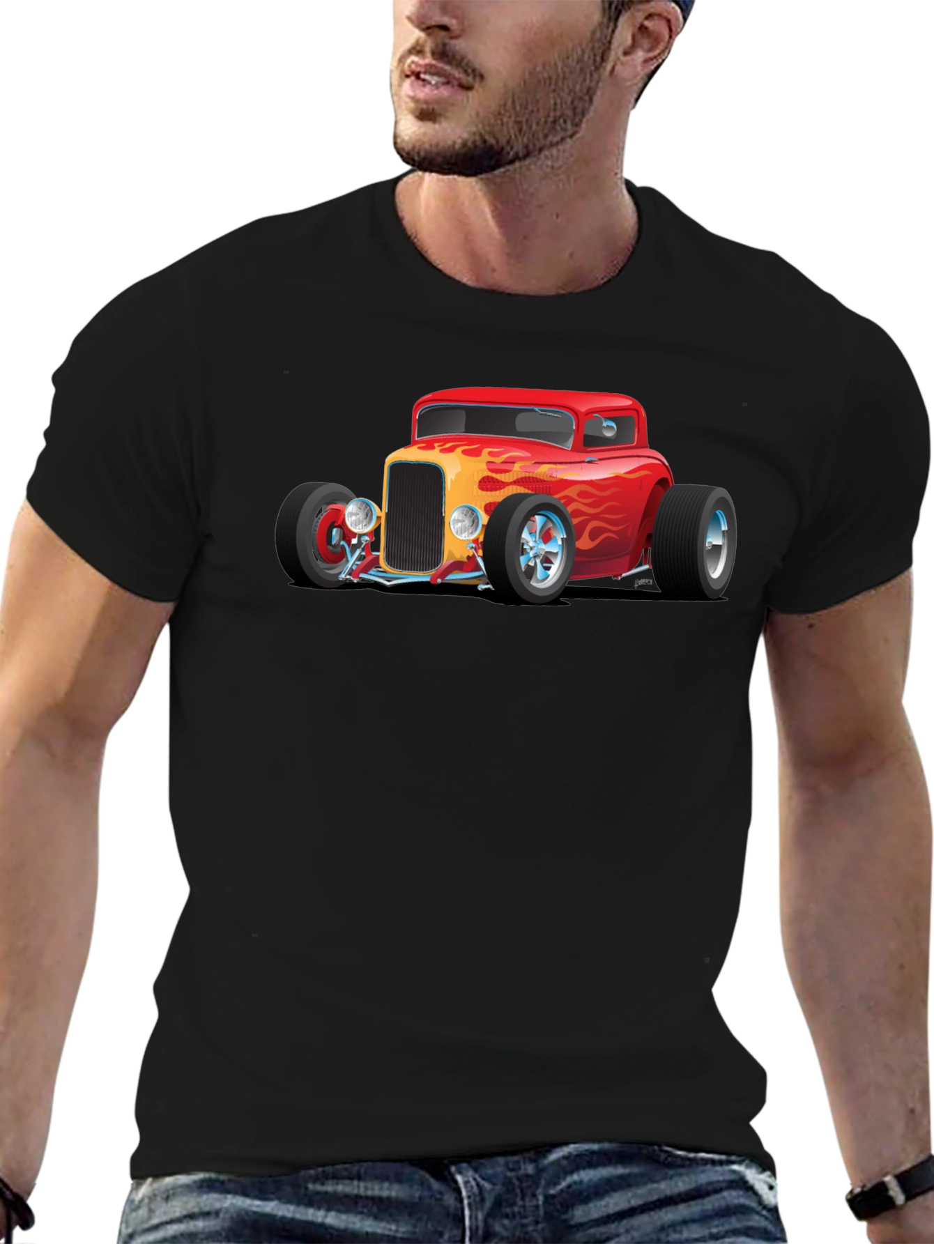 Hot Rod Graphic Tee - Classic Car Shirt