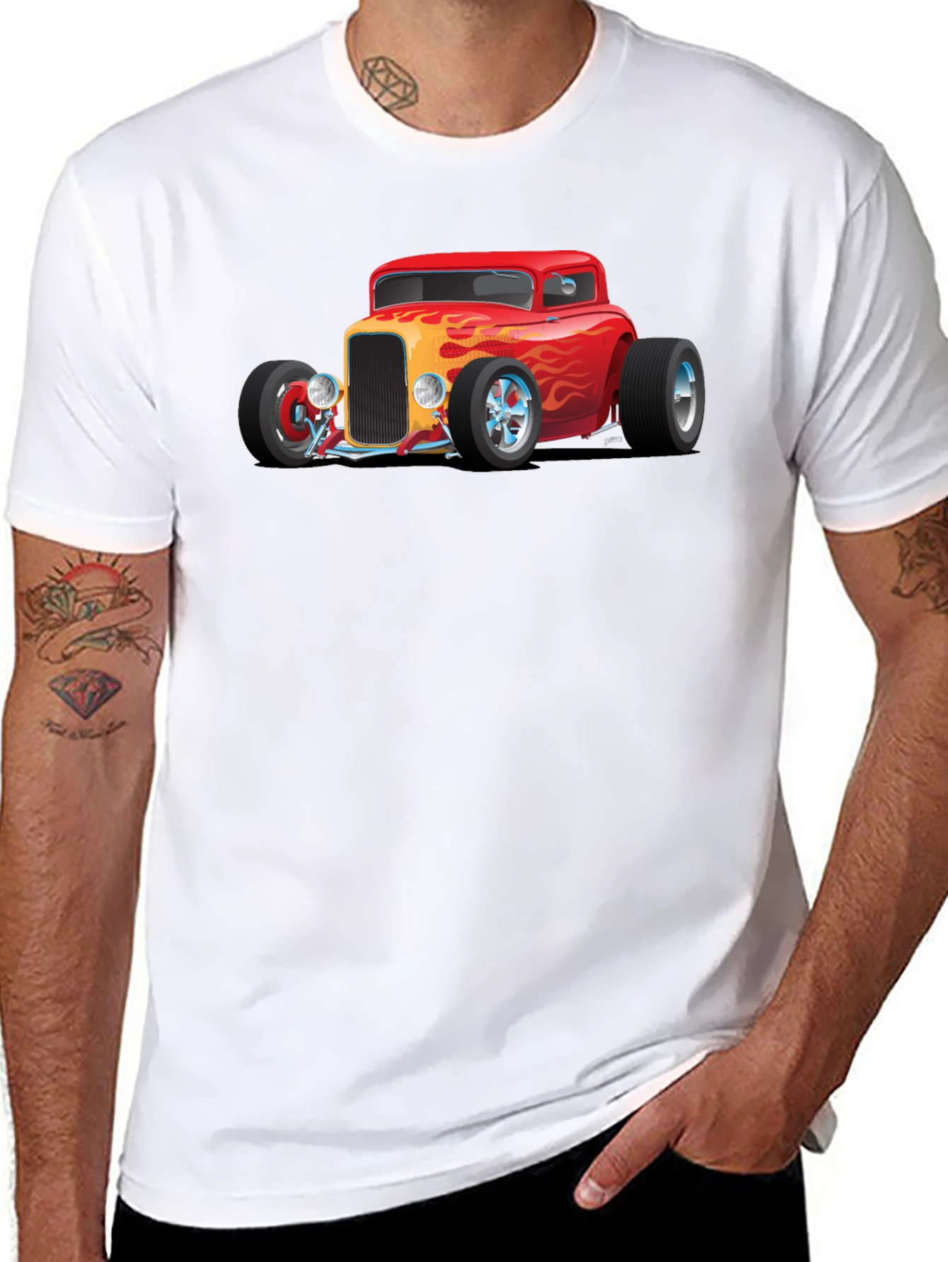 Hot Rod Graphic Tee - Classic Car Shirt