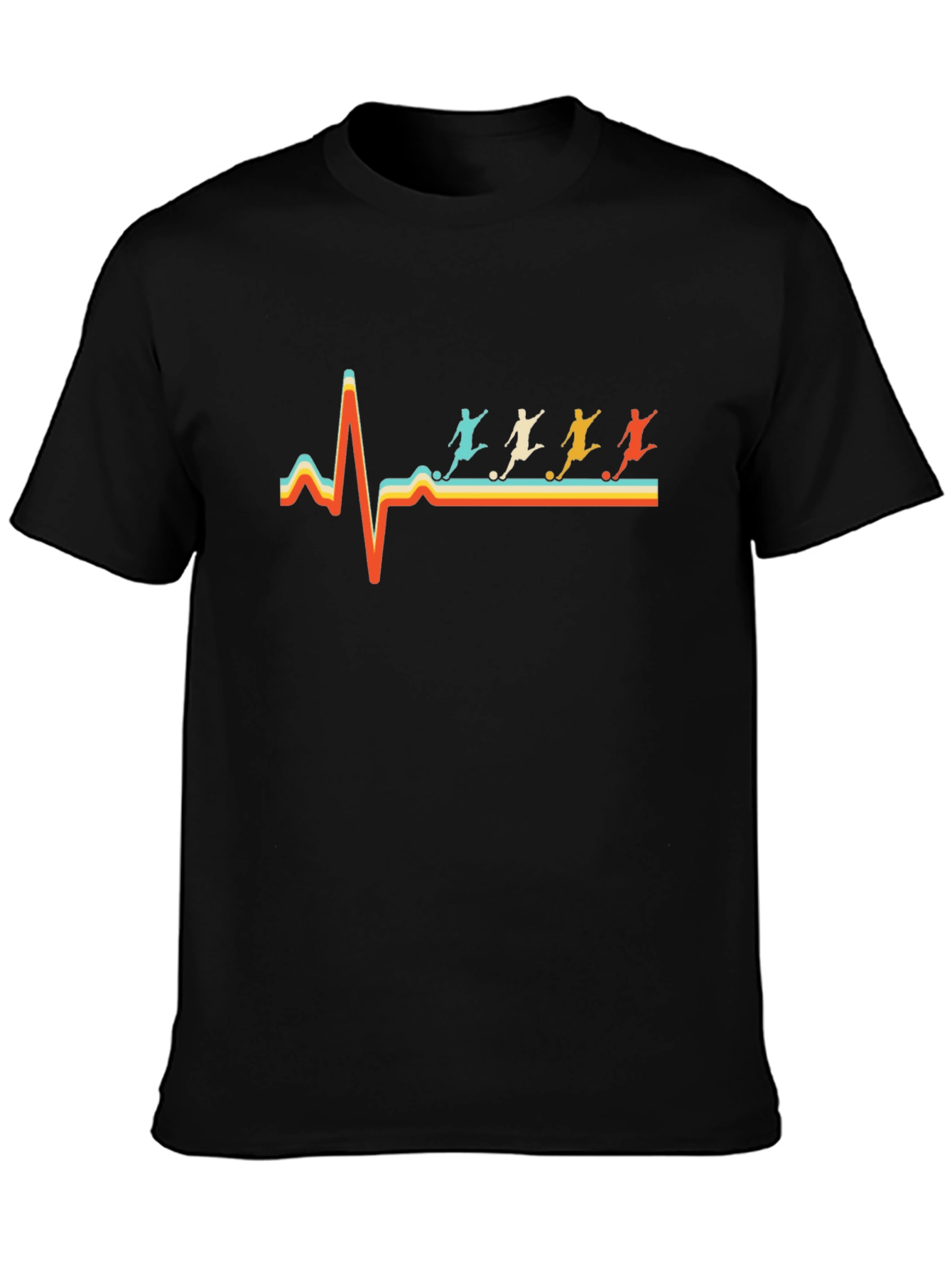 Soccer Heartbeat T-Shirt - Retro Graphic Tee