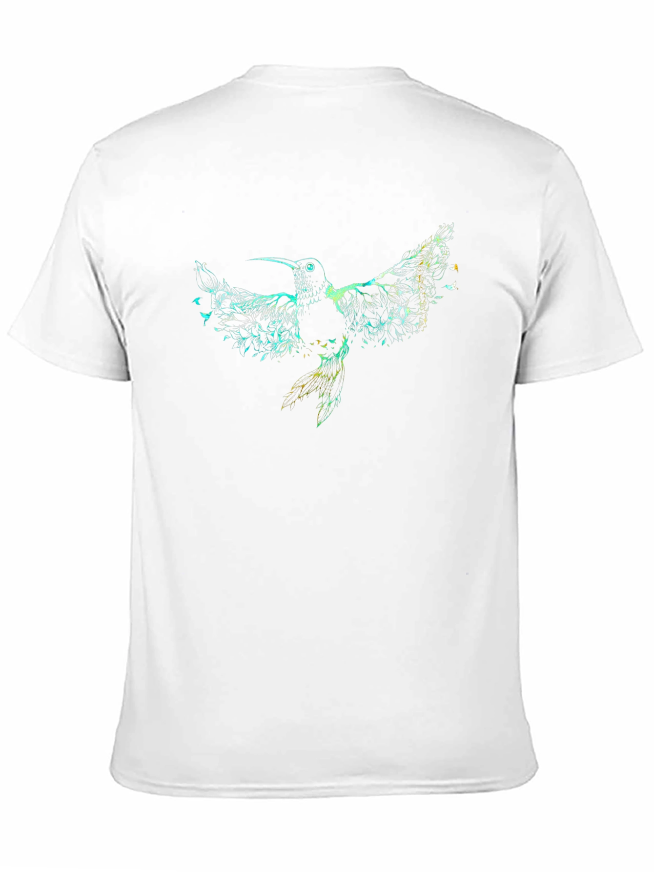 Hummingbird Graphic Print T-Shirt - Casual Style