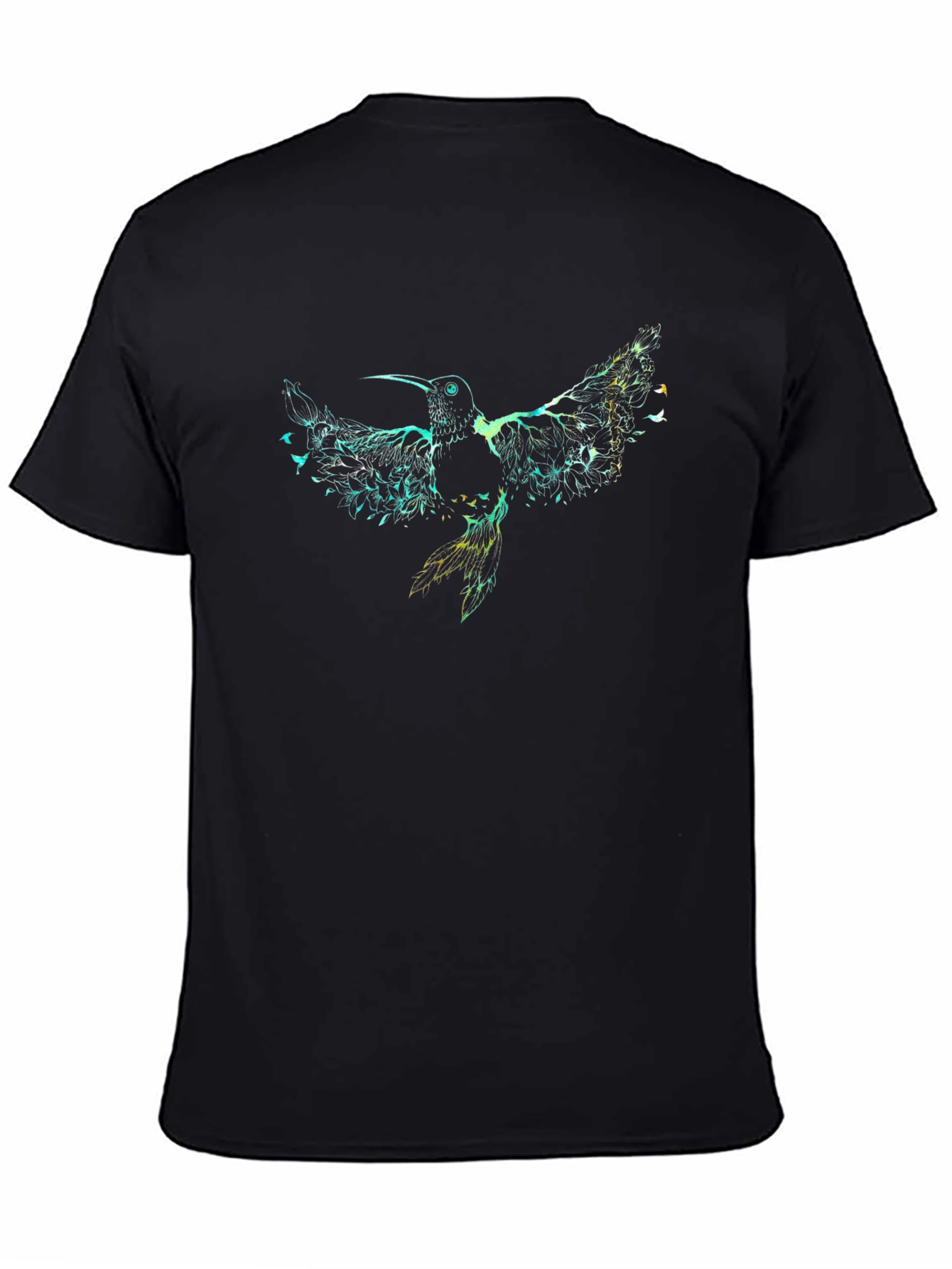 Hummingbird Graphic Print T-Shirt - Casual Style