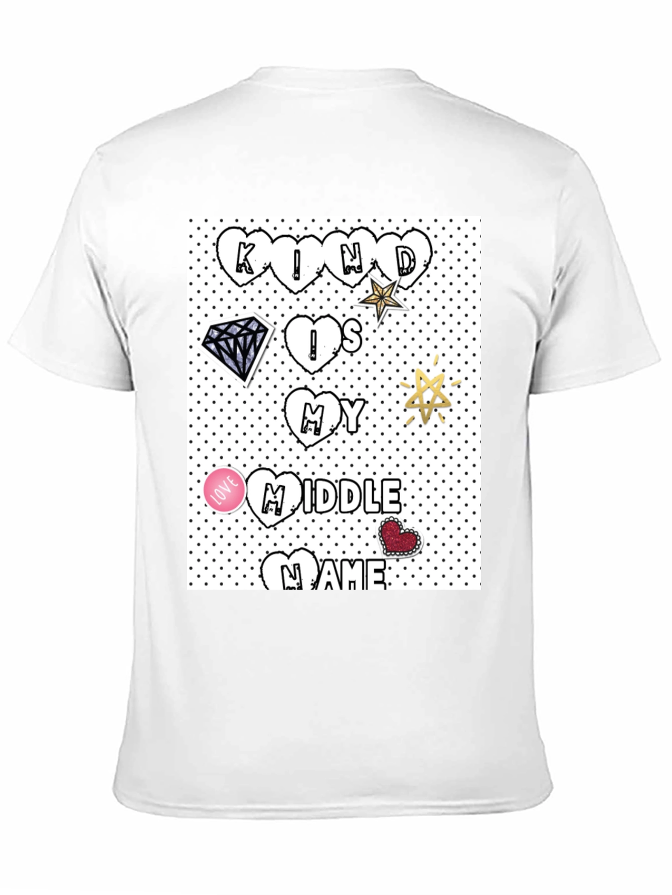 Kind is My Middle Name Black T-Shirt