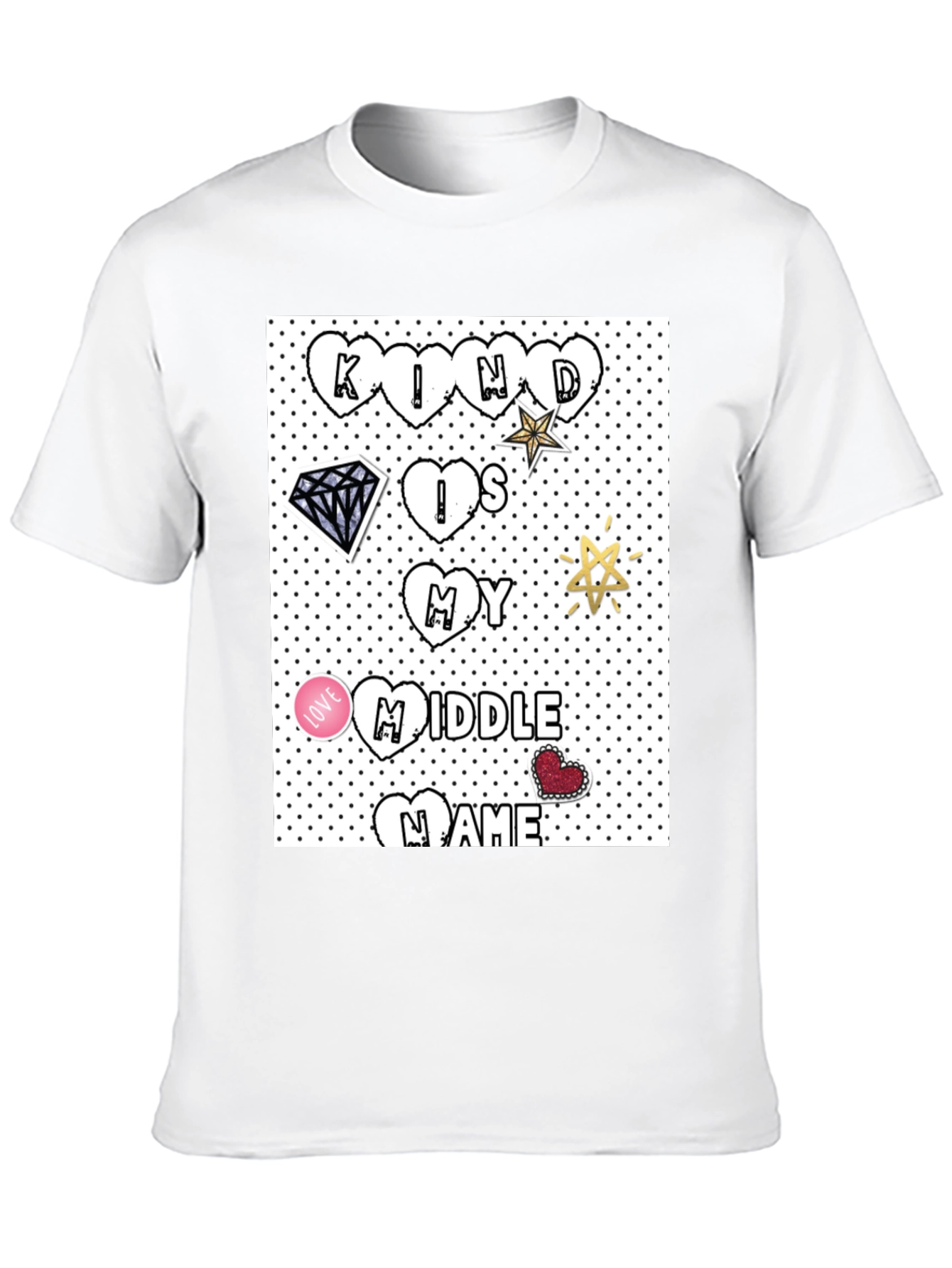 Kind is My Middle Name Black T-Shirt