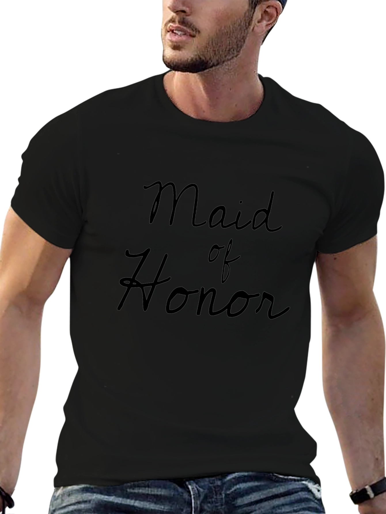 Maid of Honor T-Shirt Wedding Party Tee