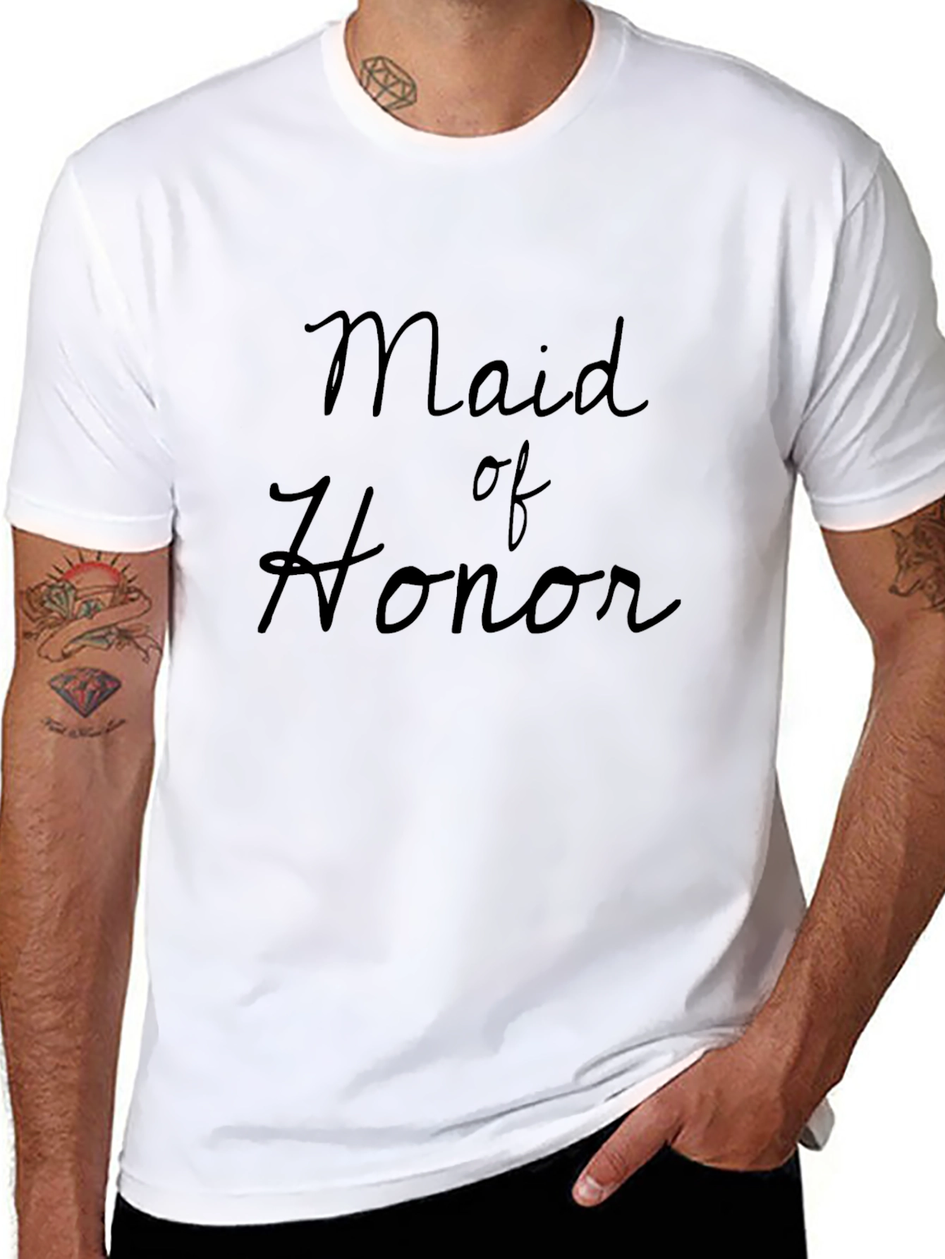 Maid of Honor T-Shirt Wedding Party Tee