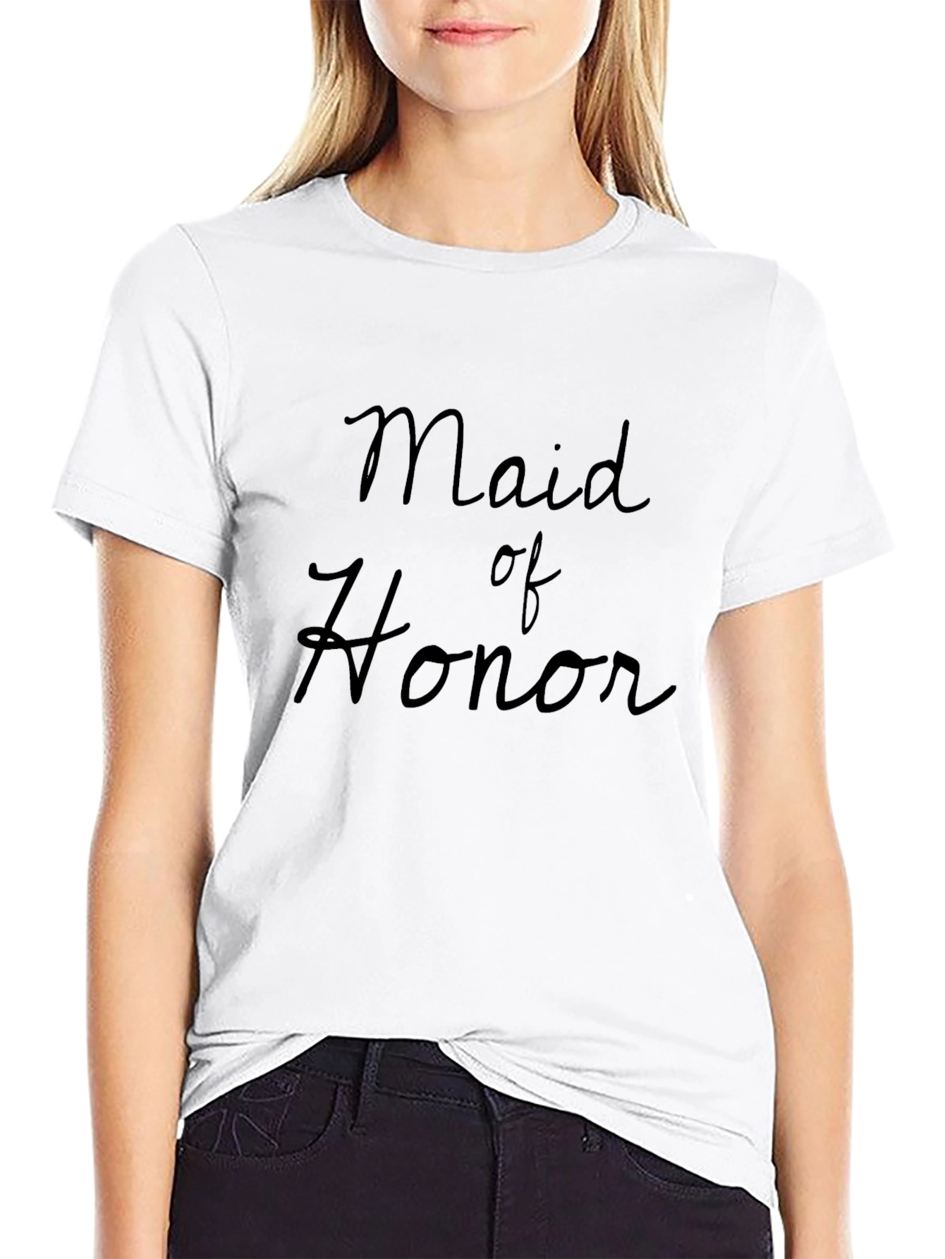 Maid of Honor T-Shirt Wedding Party Tee