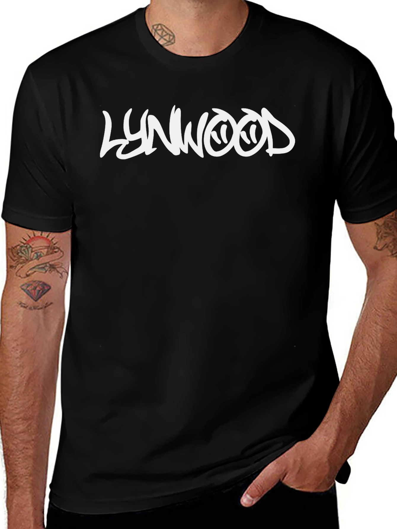 Lynwood Black Graphic Tee